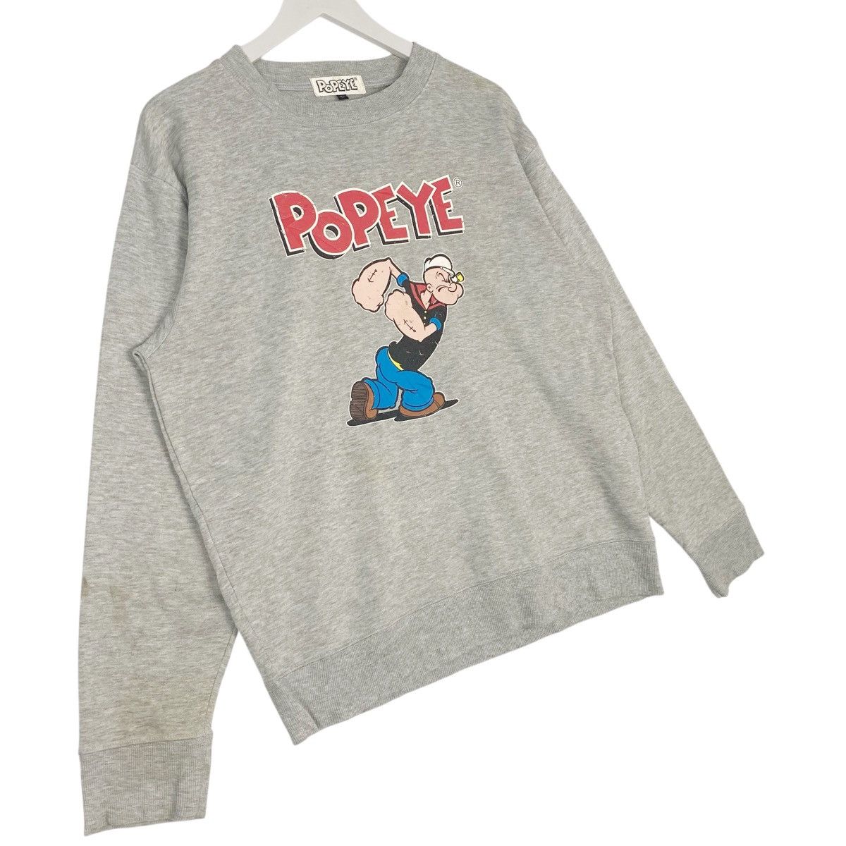 Other Vintage Popeye Sweatshirt Crewneck Grey Big Logo Size L Size US L / EU 52-54 / 3 - 3 Thumbnail