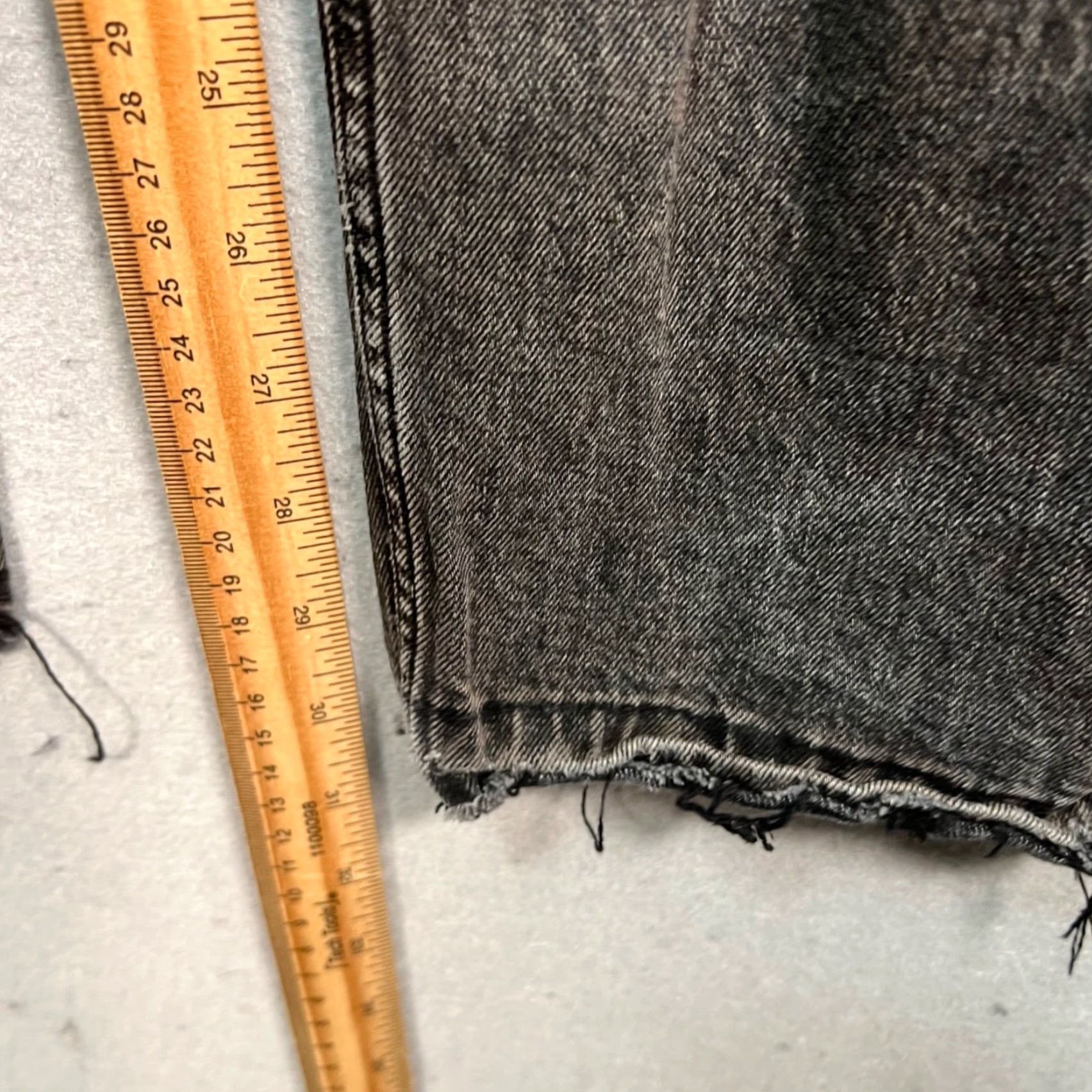 Rag & Bone Rag & Bone Mens Jeans Slim 34 x 32 Black Denim 5-Pocket Tapered Mid Rise Frayed Hem Fit 2 Regular Unwashed Style: Denim Size US 34 / EU 50 - 7 Thumbnail