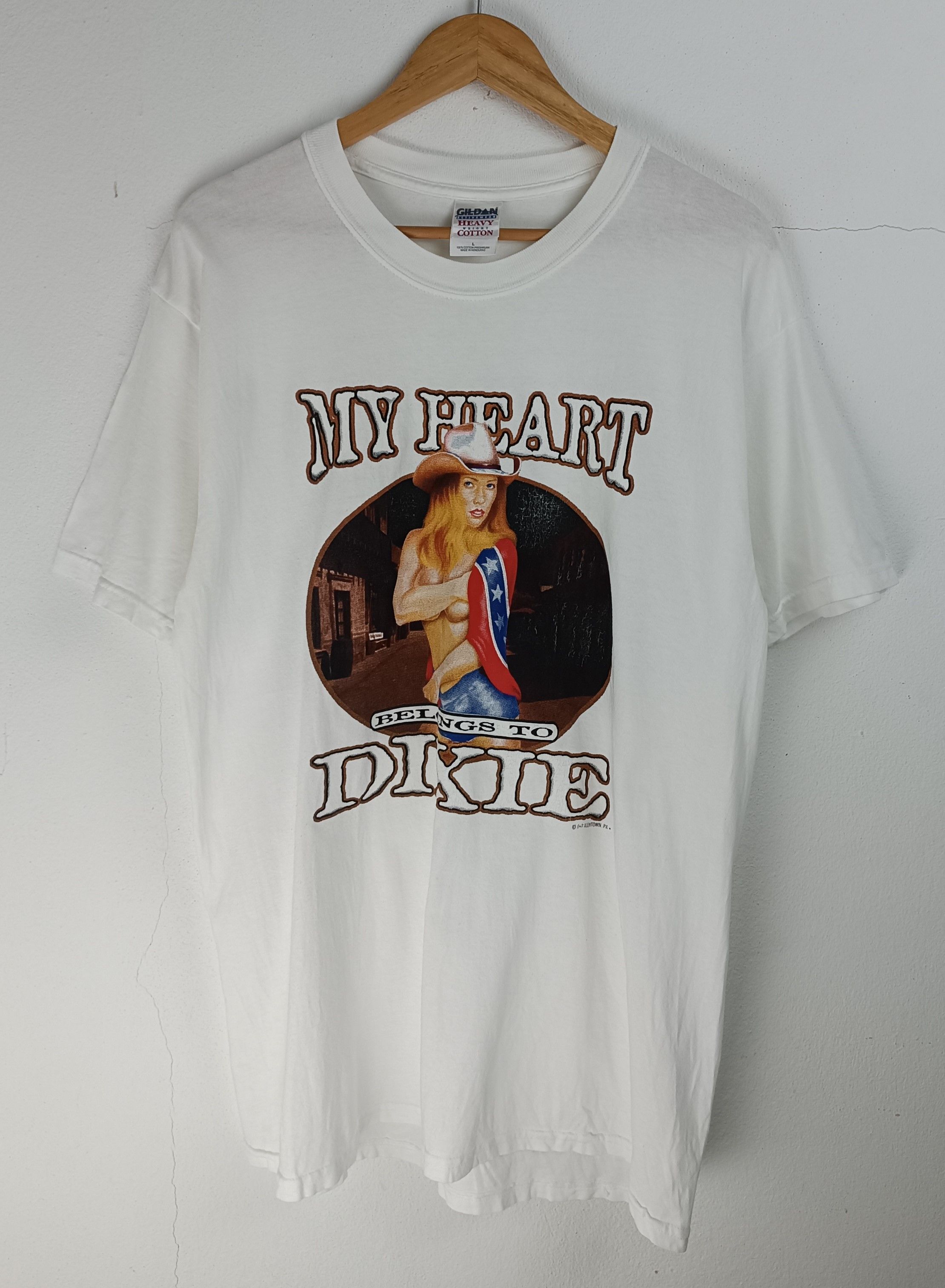 Vintage VINTAGE MY HEART BELONGS TO DIXIE SEXY ADULT LYNYRD SKYNYRD Size US L / EU 52-54 / 3 - 3 Thumbnail