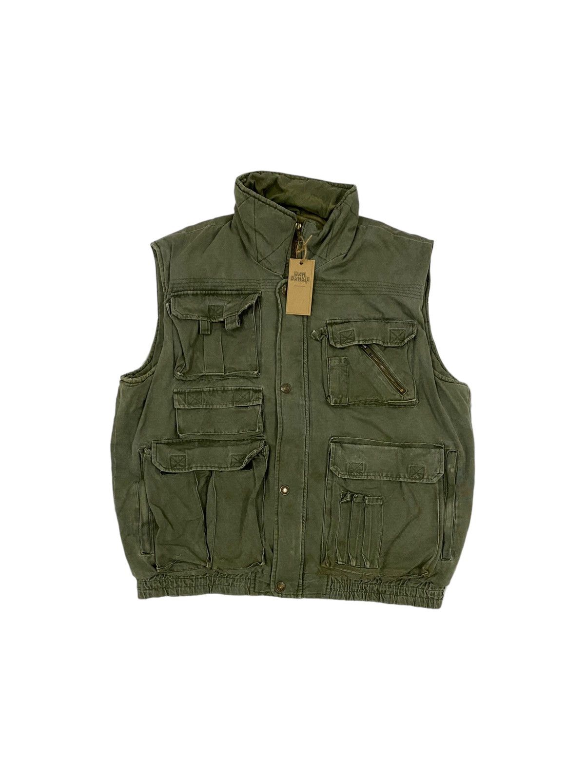 Japanese Brand Todays News Military Vest Multi Pocket