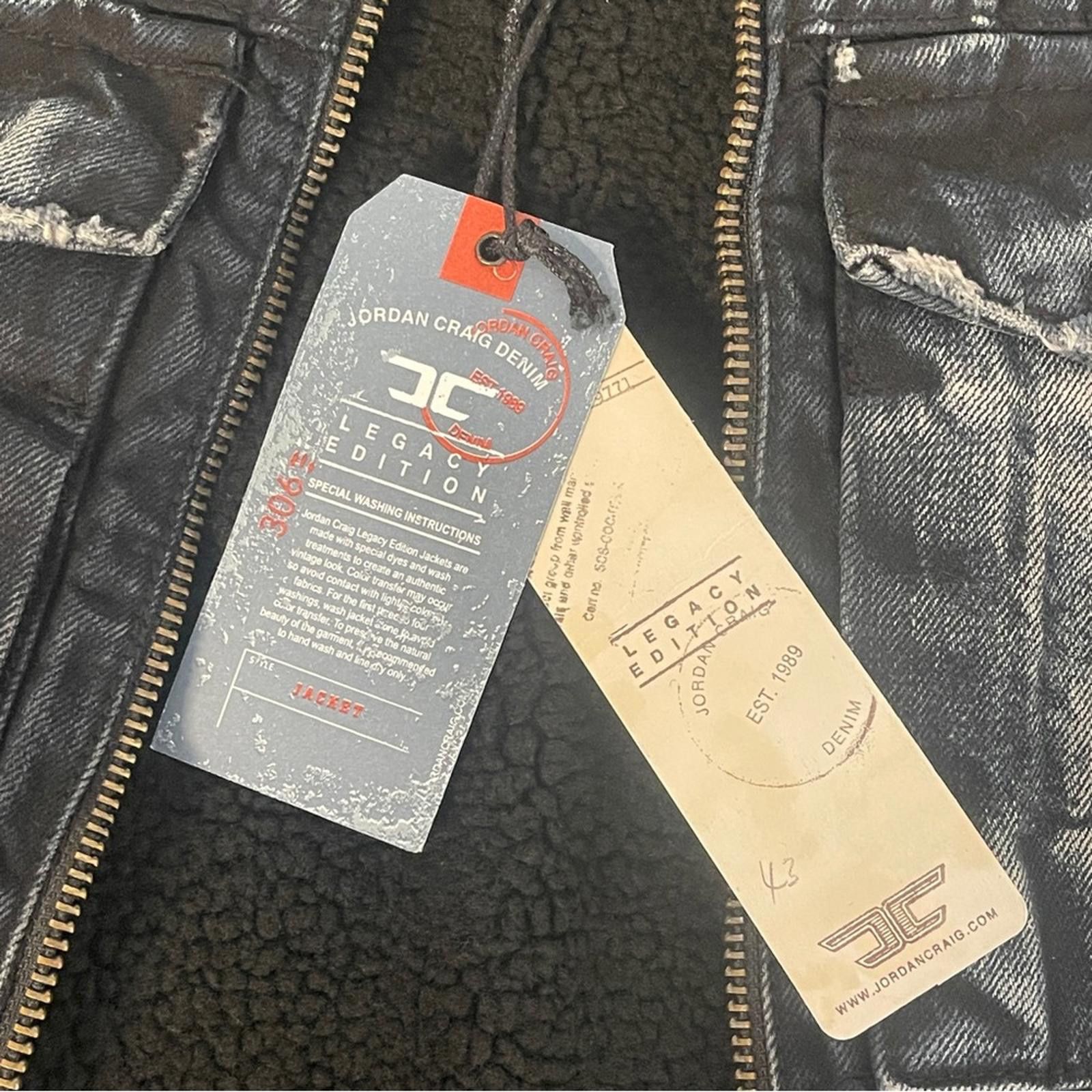 Jordan Craig Jordan Craig Men's Black Denim Winter Jacket size S - NWT Size US S / EU 44-46 / 1 - 5 Thumbnail