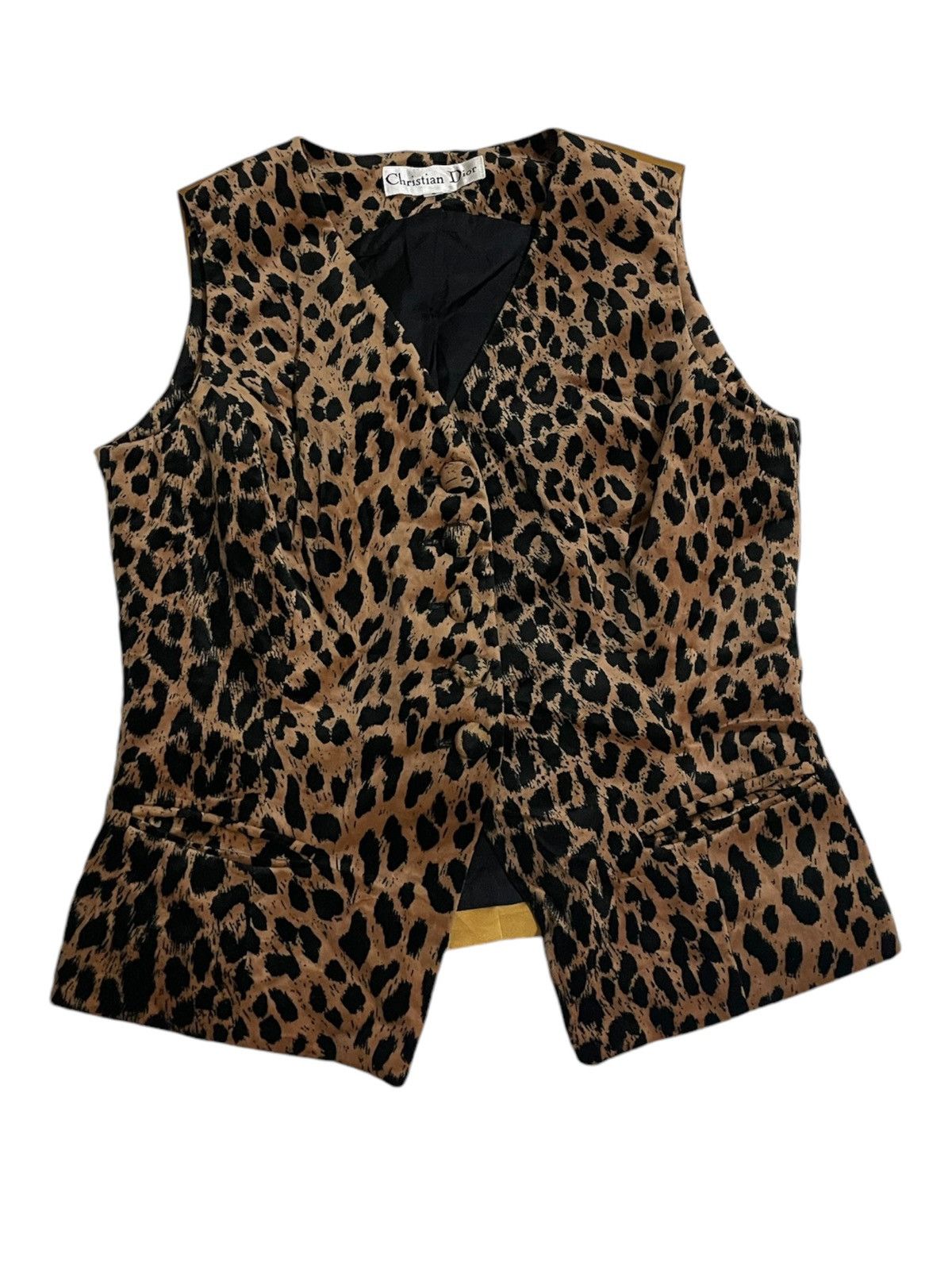 Christian Dior Monsieur 🔥Rare🔥Christian Dior Leopard Pattern Printed Size S / US 4 / IT 40 - 1 Thumbnail