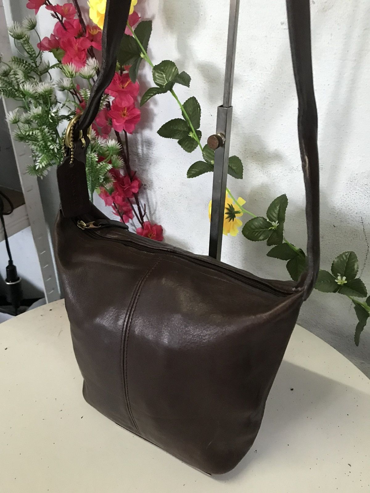 Coach × Leather × Vintage 90s Coach Vintage Leather Size ONE SIZE - 2 Thumbnail
