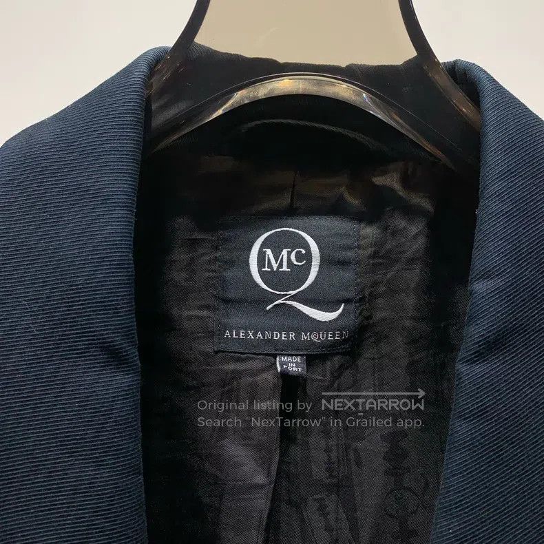 Alexander McQueen Alexander Mcqueen Black embroidered lace collar fashion ca Size 52R - 3 Thumbnail