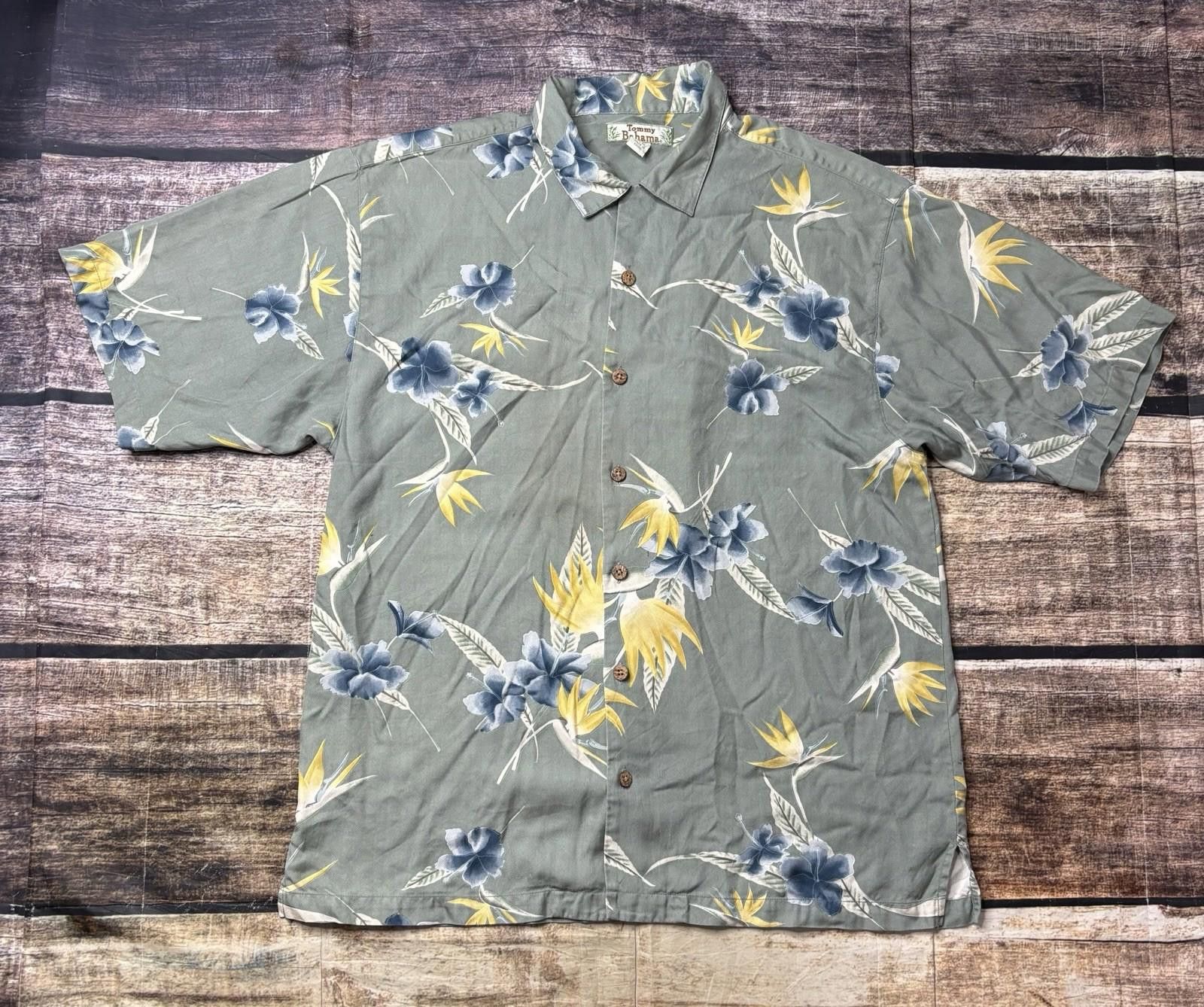 Tommy Bahama VTG Tommy Bahama Shirt Mens Large Silk Short Sleeve Button Size US L / EU 52-54 / 3 - 1 Thumbnail