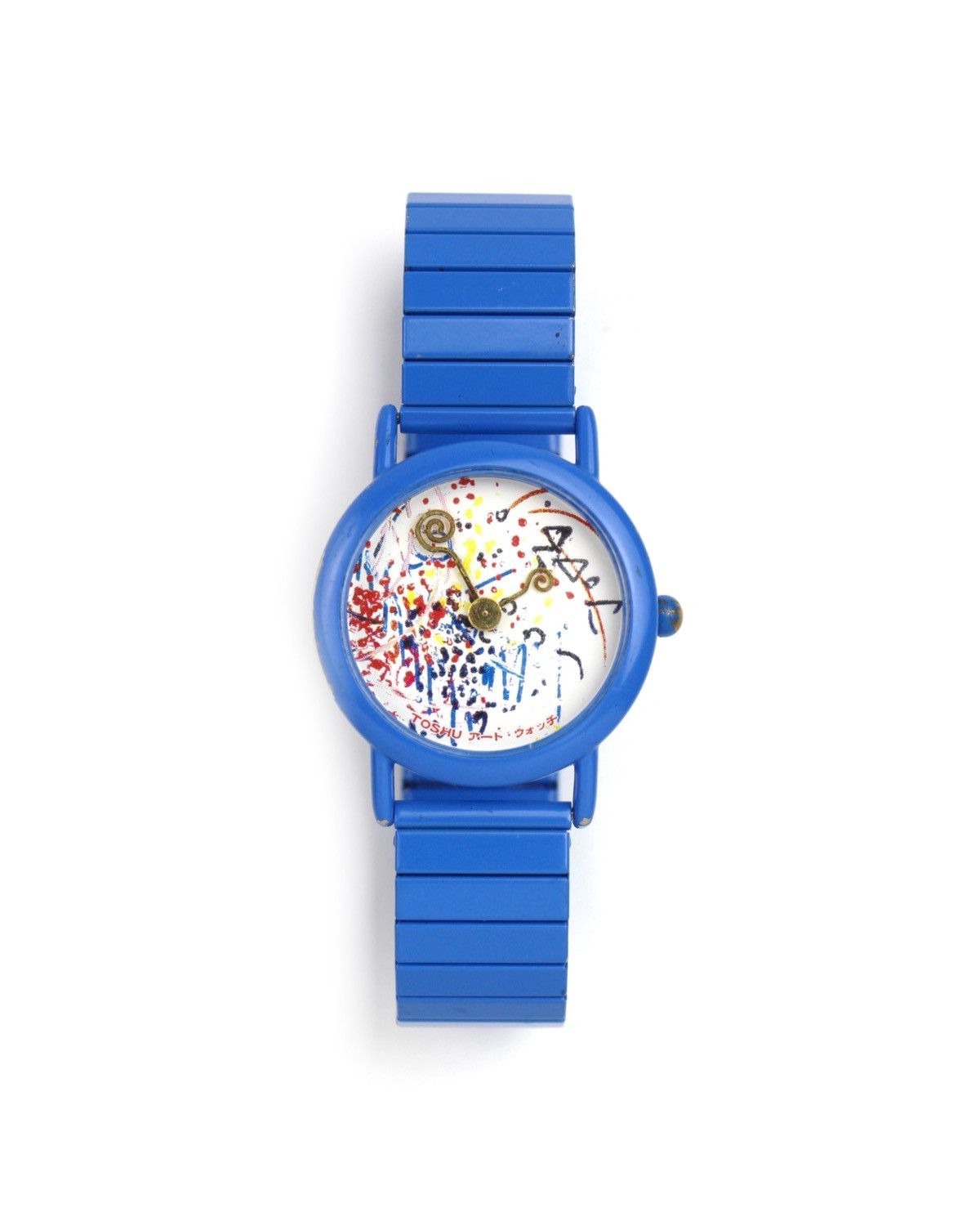 Hysteric Glamour TOSHU FUKAMI WORLD MATE ART WATCH BLUE – PAINT SPLATTER DIAL Size ONE SIZE - 2 Thumbnail