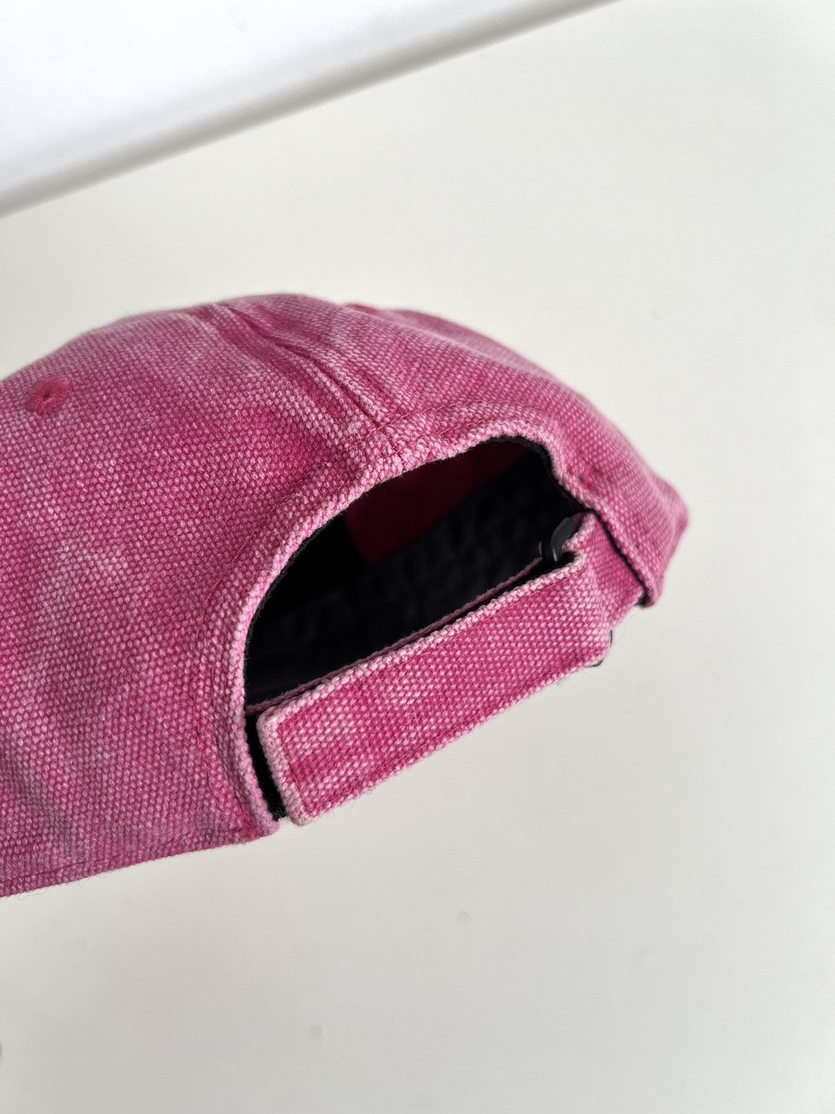 Acne Studios 🔥Acne Studios Pink Faded Canvas Heavy Leather Patch Cap Size ONE SIZE - 9 Thumbnail
