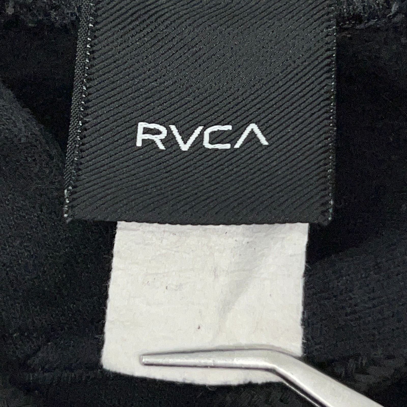 RVCA RVCA Logo Hoodie Hooded Sweatshirt Black Long Sleeve XL Size US XL / EU 56 / 4 - 4 Thumbnail
