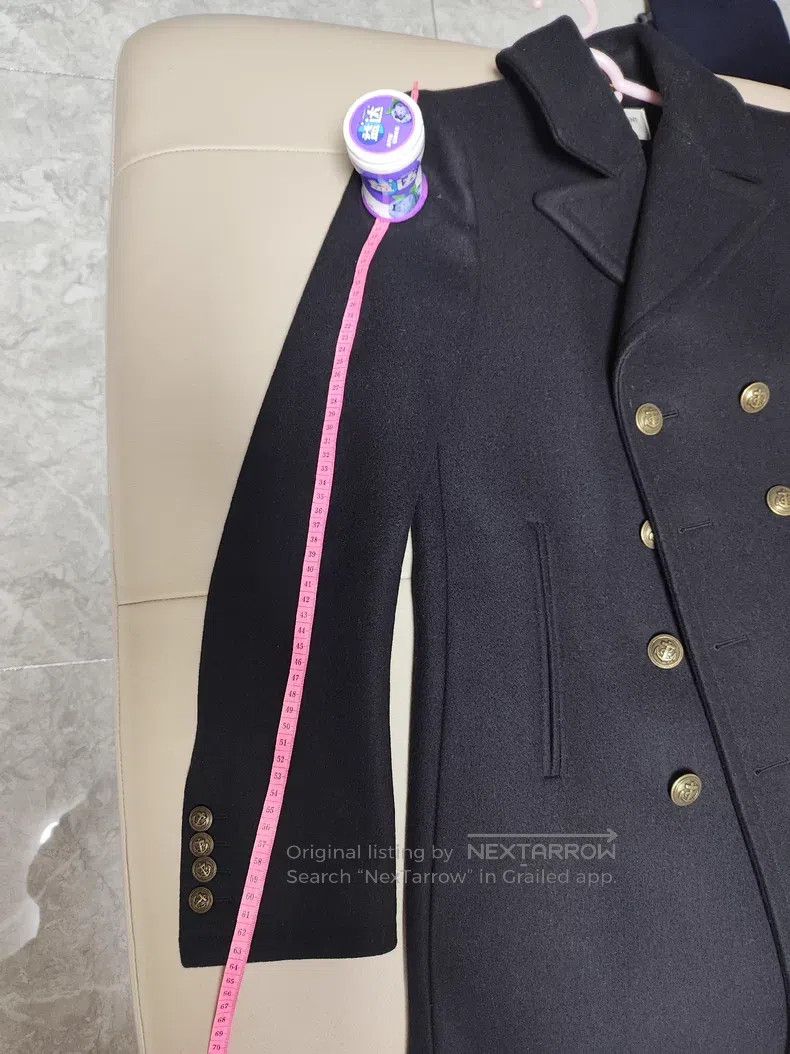 Saint Laurent Paris Saint Laurent Paris Women's double-breasted coat, navy sty Size XS / US 0-2 / IT 36-38 - 3 Thumbnail