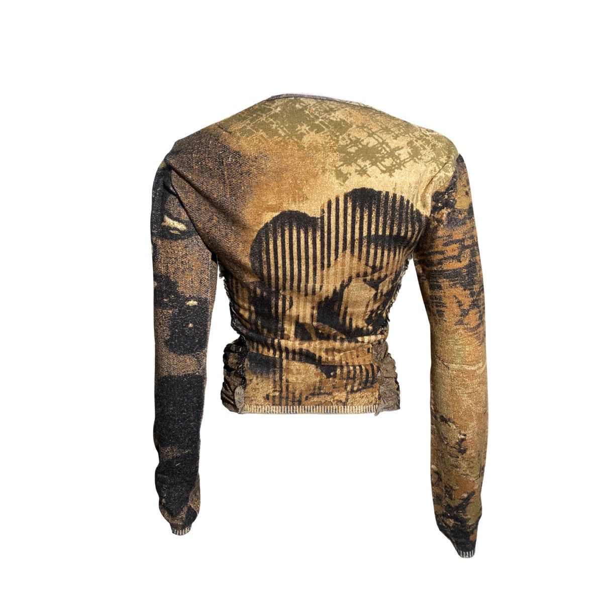 Roberto Cavalli Roberto Cavalli 2003 AW Face Print Button Up Cardigan Size M / US 6-8 / IT 42-44 - 2 Thumbnail