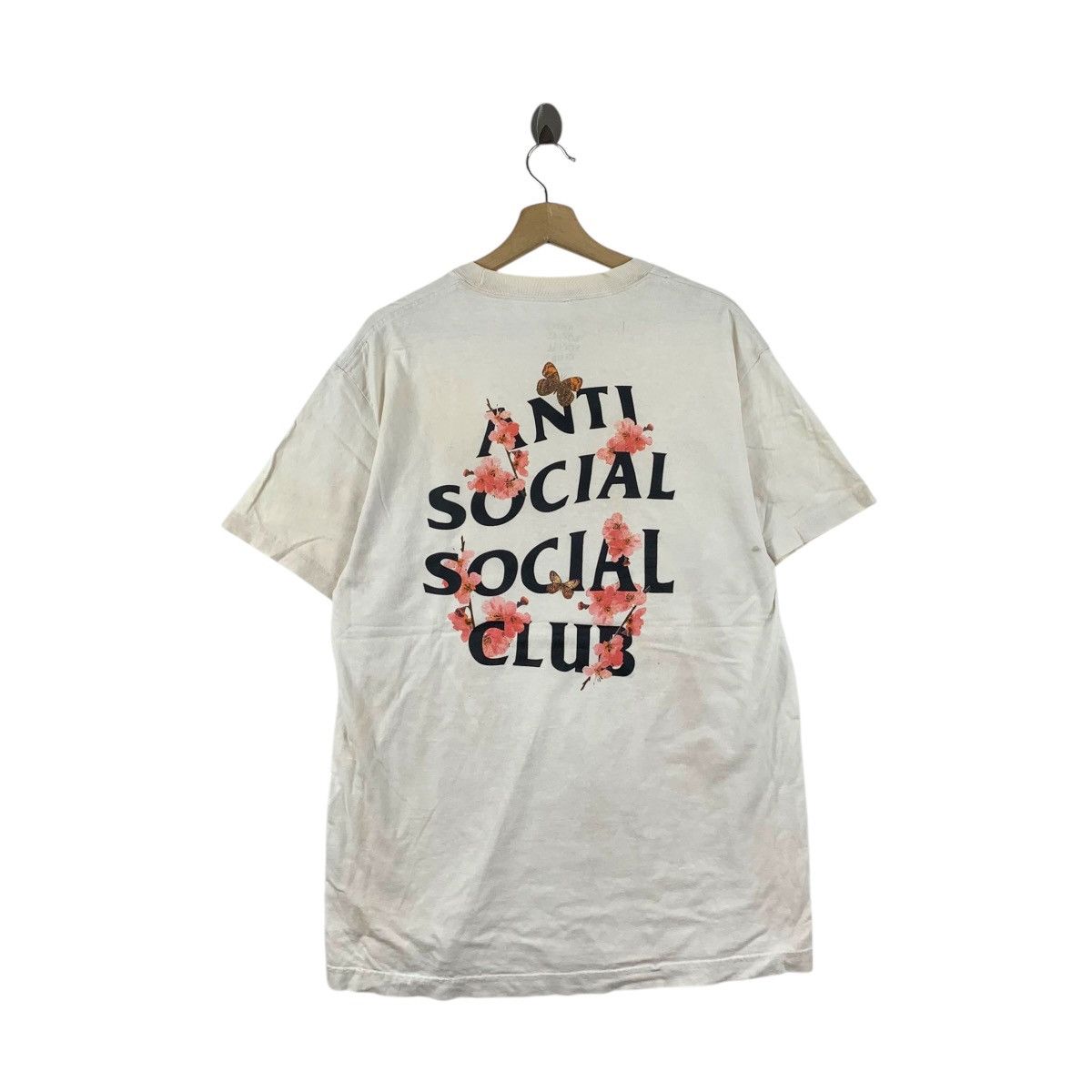 Anti Social Social Club ANTI SOCIAL SOCIAL CLUB Sakura Distress Thrashed Tee Shirt Size US L / EU 52-54 / 3 - 5 Thumbnail