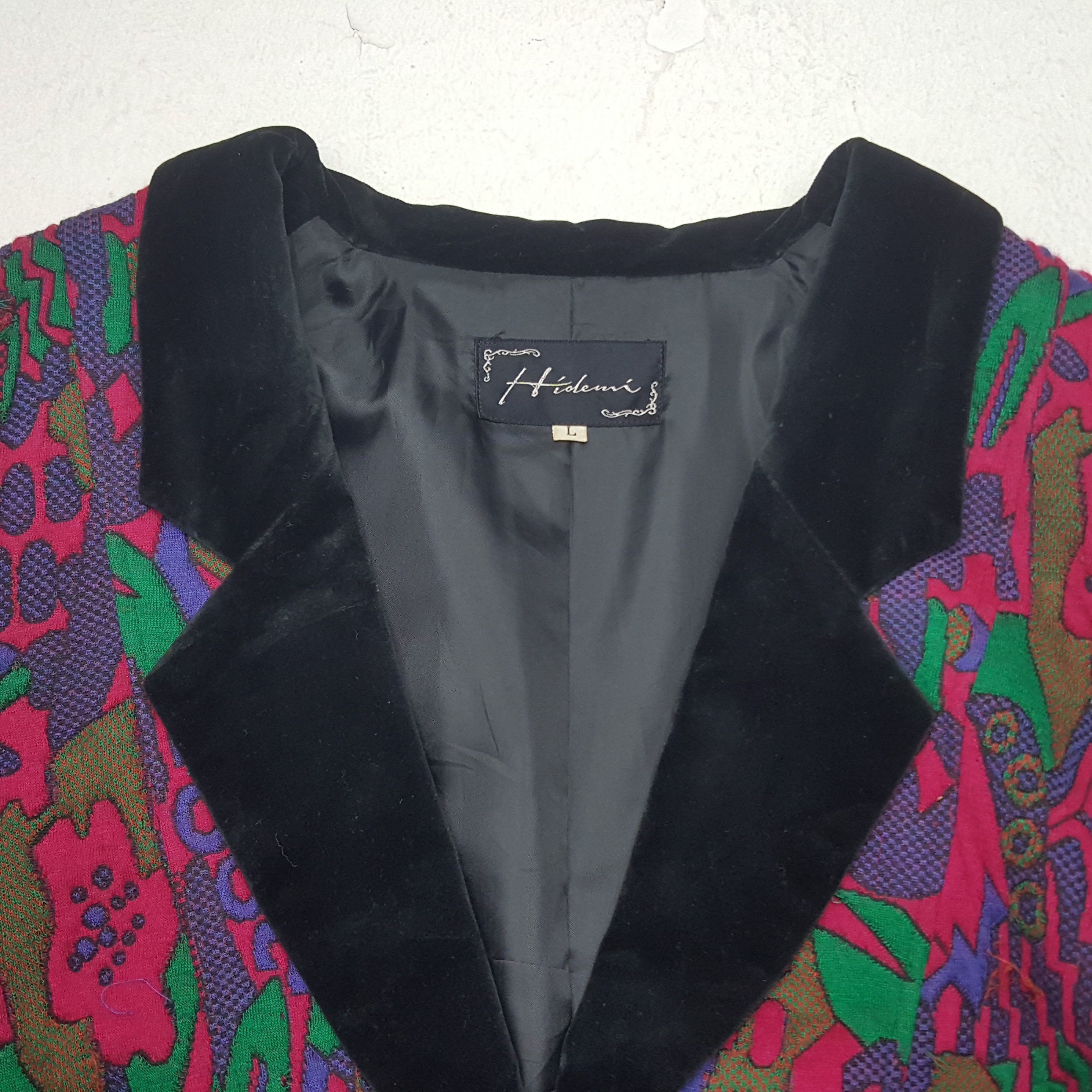 Japanese Brand × Vintage Vintage Hiolemi Japanese Blazer Coat Jacket Size M / US 6-8 / IT 42-44 - 4 Thumbnail