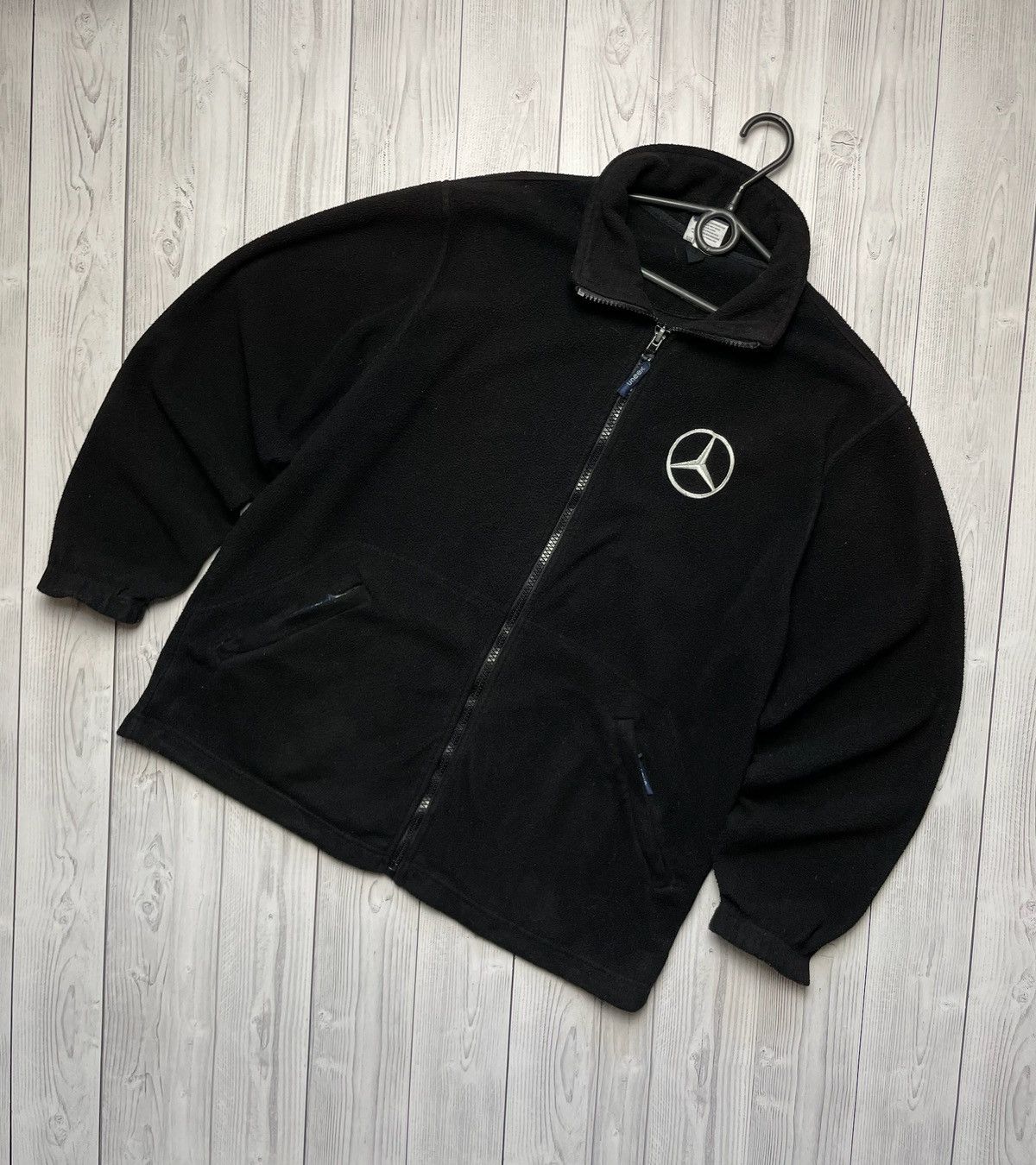 Mercedes-Benz × Vintage Vintage Mercedes Benz fleece jacket size L logo Size US L / EU 52-54 / 3 - 1 Thumbnail