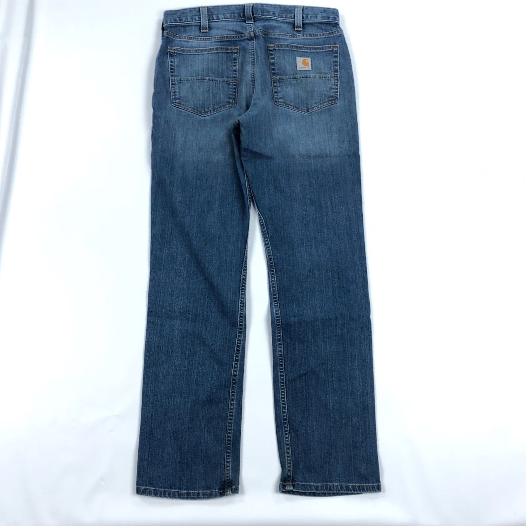 Carhartt Carhartt Jeans Mens 32x32 Rugged Flex Relaxed Blue Denim Pants Jeans 5-Pocket Mens Regular Blue Carhartt Rugged Flex straight fit jeans Size US 32 / EU 48 - 3 Thumbnail