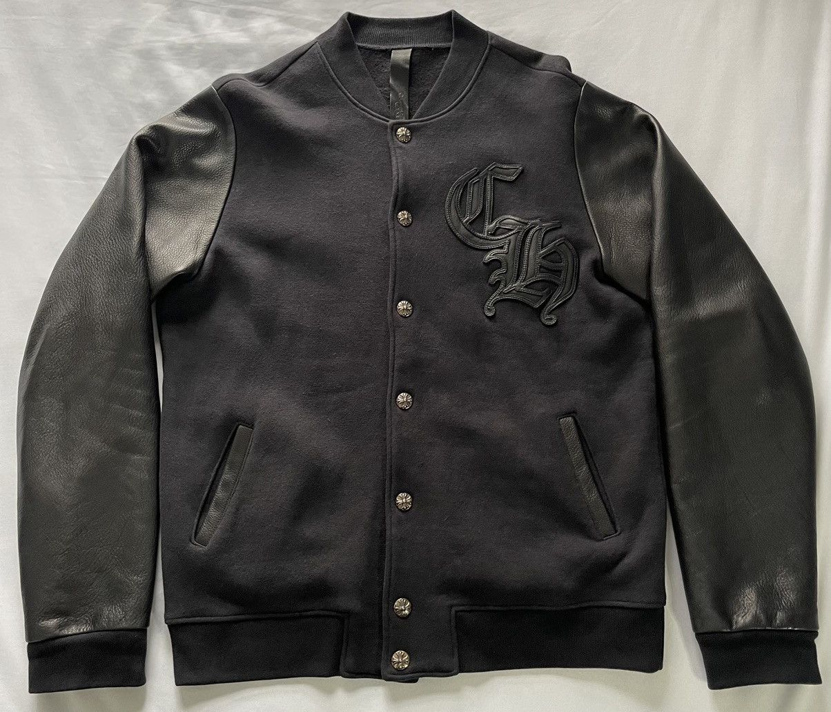 Chrome Hearts Chrome Hearts Bomber Jacket Leather & Cotton Size US L / EU 52-54 / 3 - 1 Thumbnail