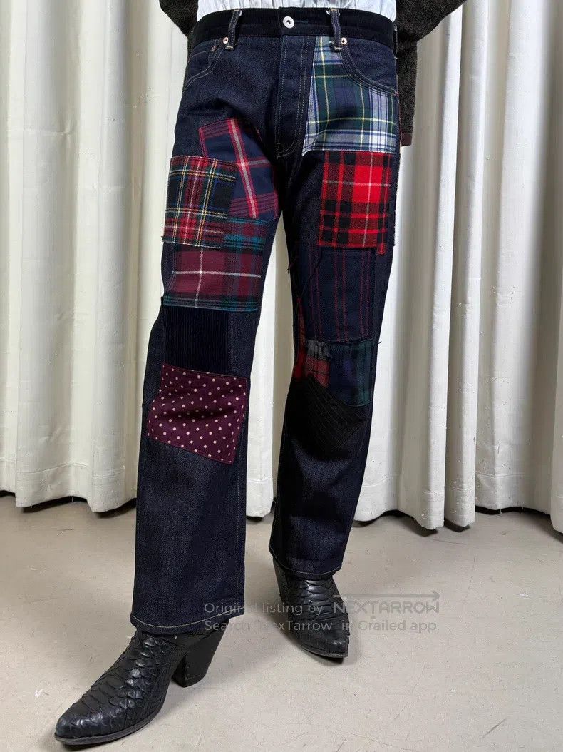 Junya Watanabe Junya Watanabe size S Vintage Patch Denim Pants Size US 27 - 2 Thumbnail