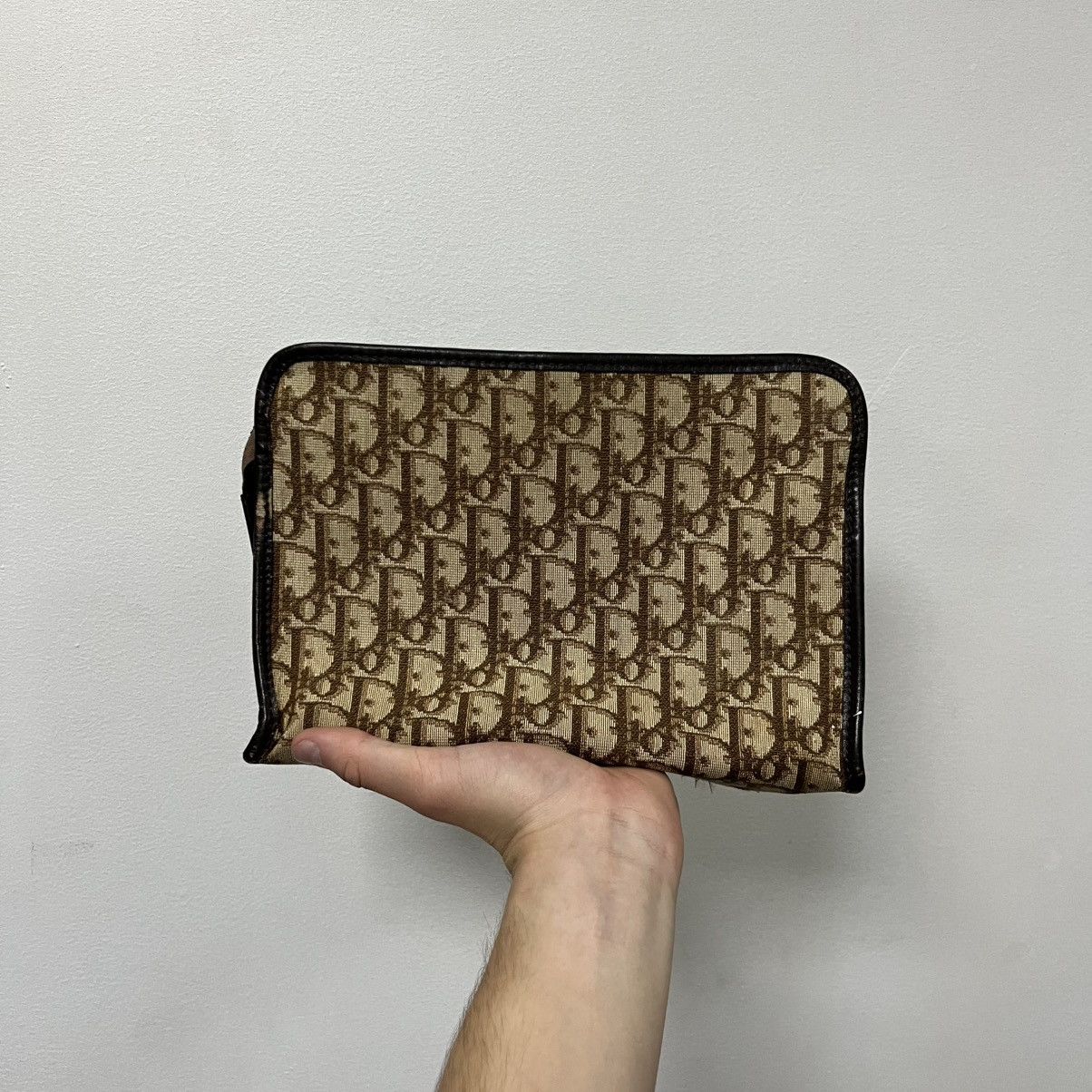 Dior Vintage Dior Monogram Clutch Bag Size ONE SIZE - 1 Thumbnail