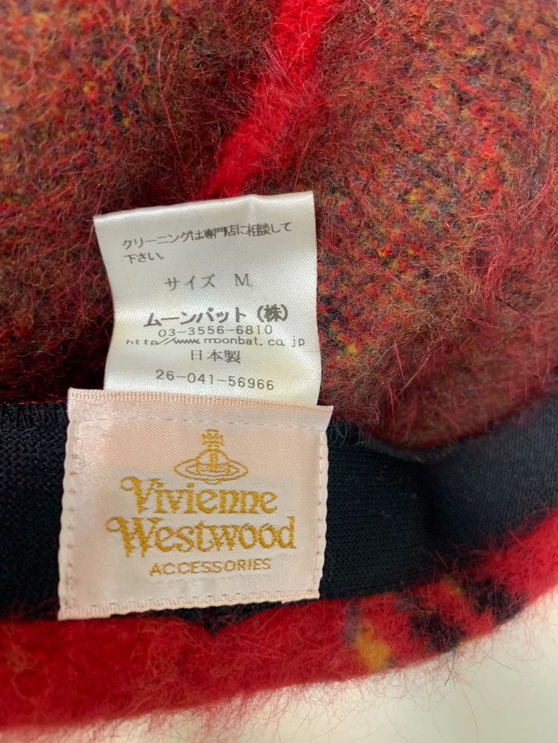 Vivienne Westwood Vivienne Westwood Red checkered hat with metal label and o Size ONE SIZE - 5 Thumbnail
