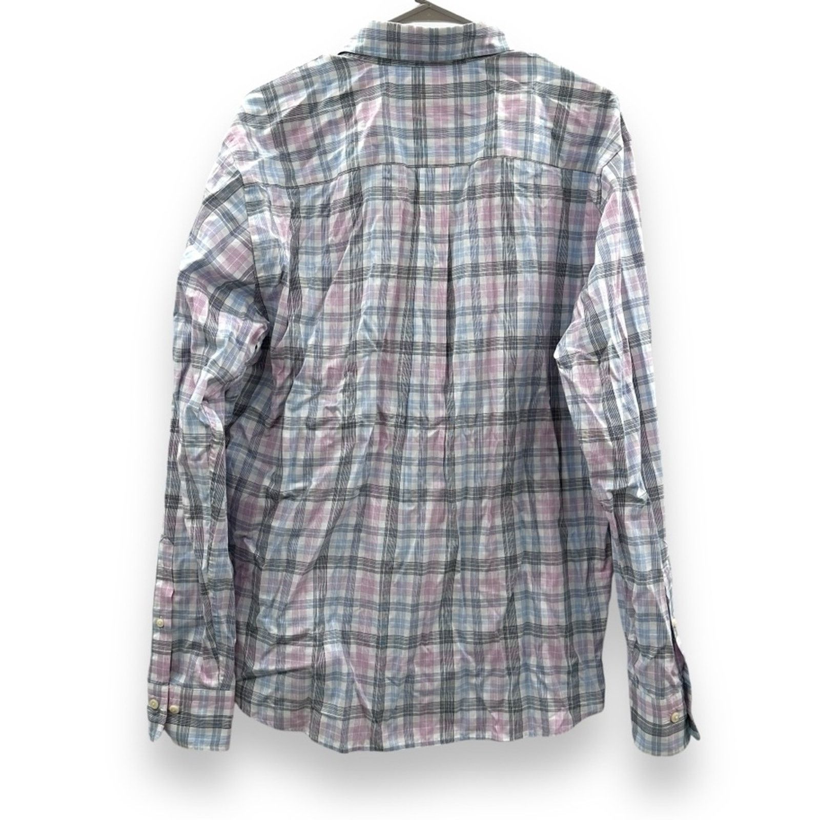 Peter Millar Peter Millar White, Blue & Pink Plaid Button Down Shirt Sz L Size US L / EU 52-54 / 3 - 4 Thumbnail