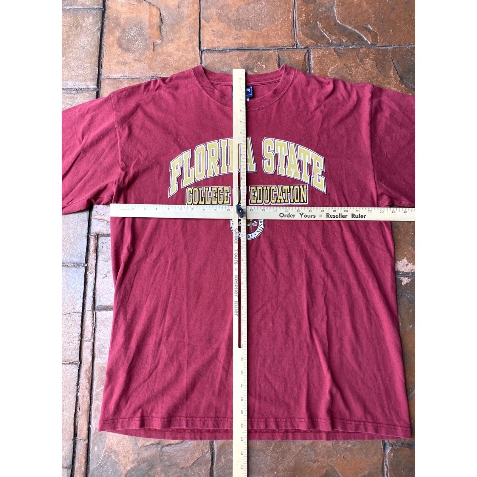 Jansport VINTAGE Florida State Seminoles Spell Out College T-Shirt XL Maroon Cotton JanSport Crew Neck Short Sleeve Men N/A Size US XL / EU 56 / 4 - 4 Thumbnail