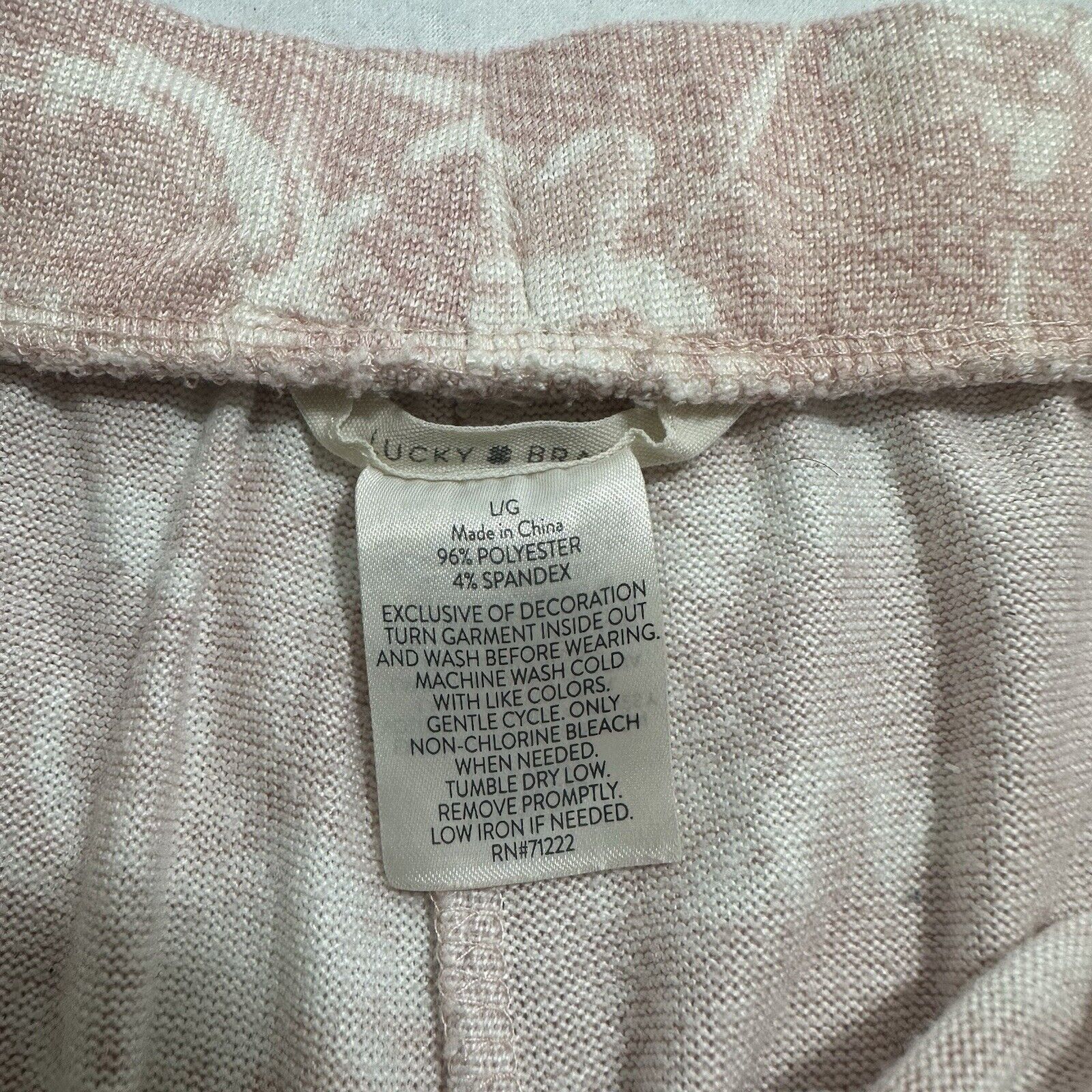 Lucky Brand Lucky Brand Large Loungewear Shorts Sleepwear Pink Floral Size 34" / US 12 / IT 48 - 7 Thumbnail