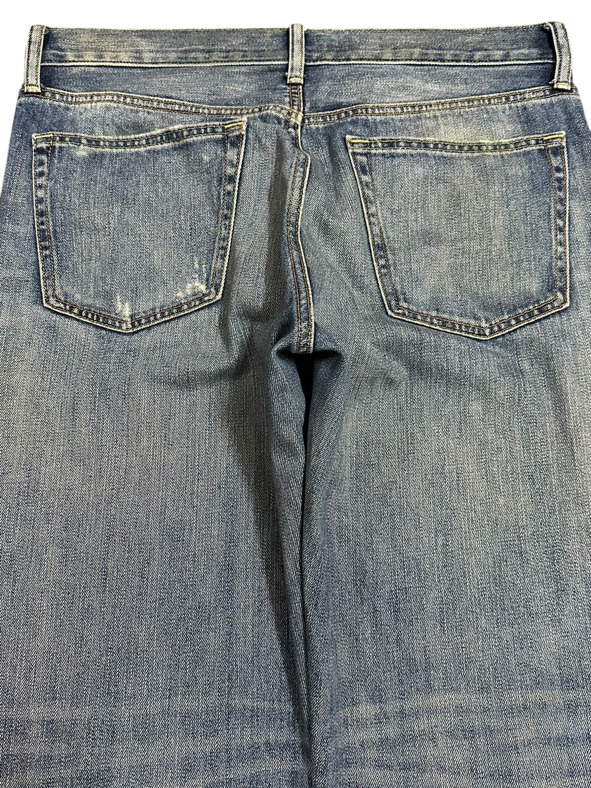 Japanese Brand Vintage Japanese Uniqlo Blue Wash Distressed Style Jeans Size US 36 / EU 52 - 5 Thumbnail