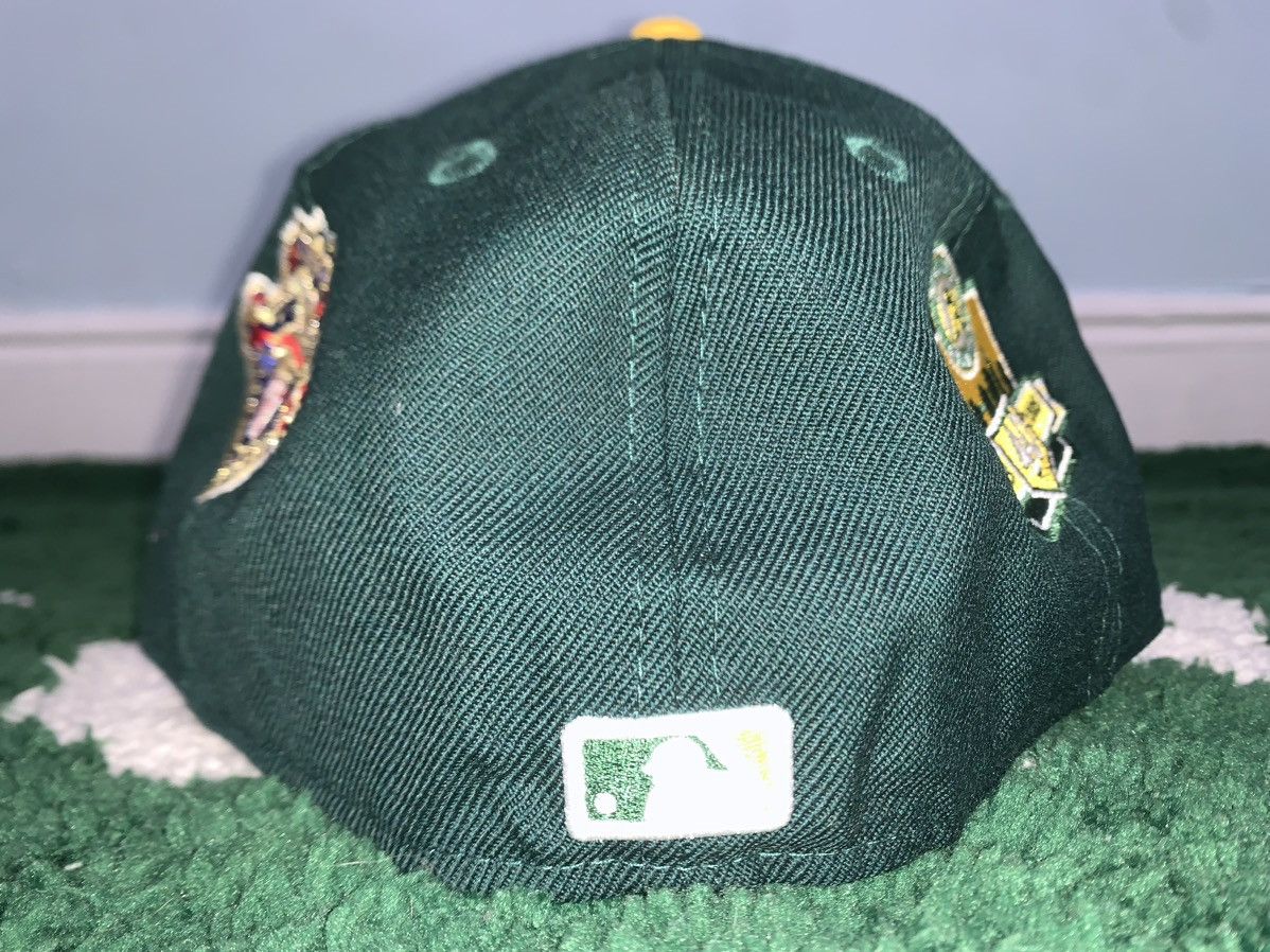 New Era “ A’s “ New Era Fitted Sz.7 1/8 Size ONE SIZE - 4 Thumbnail