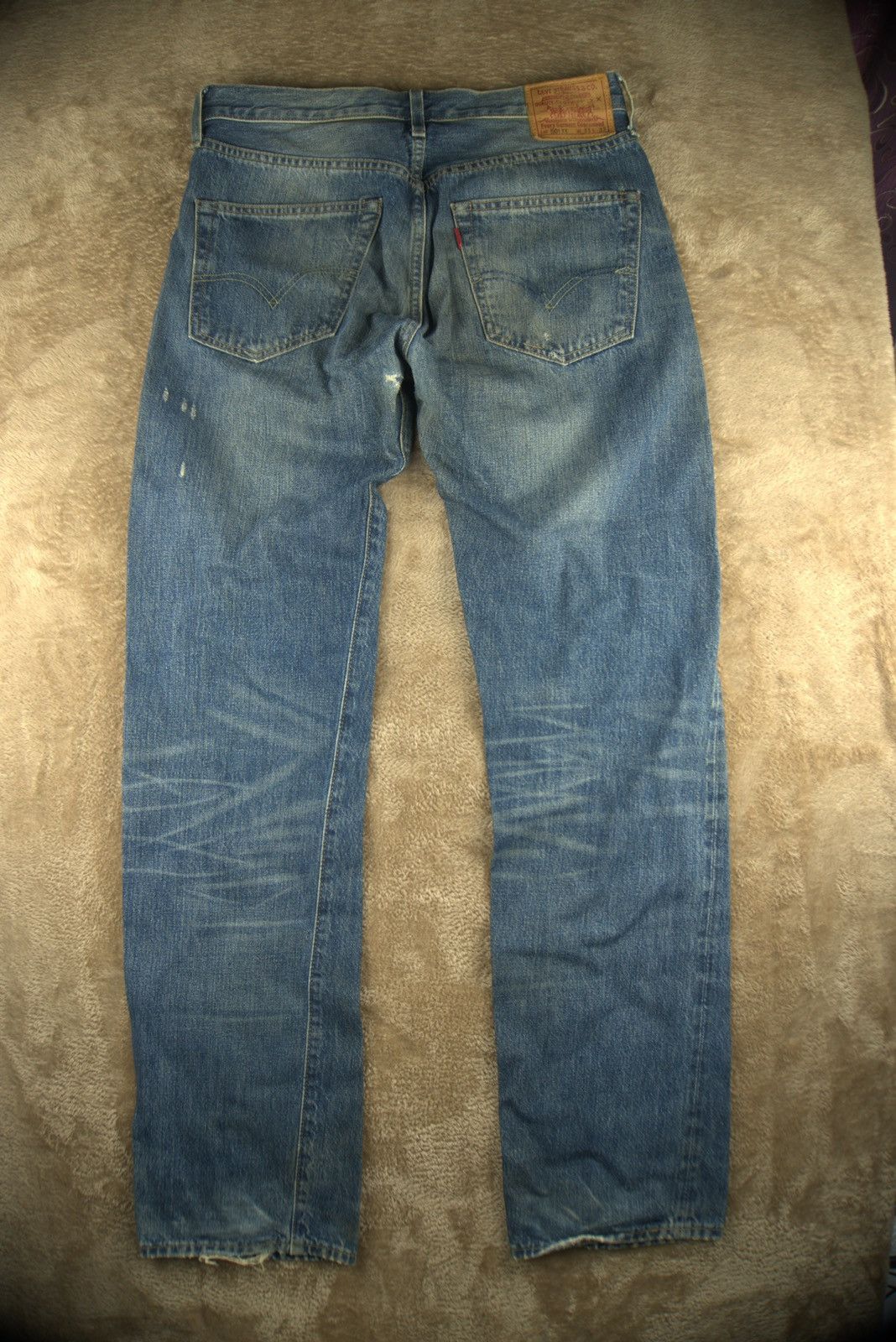 Levi's Vtg Levis 501xx Big E Selvedge Turkey Made Mens Grunge Style Size US 31 - 3 Thumbnail