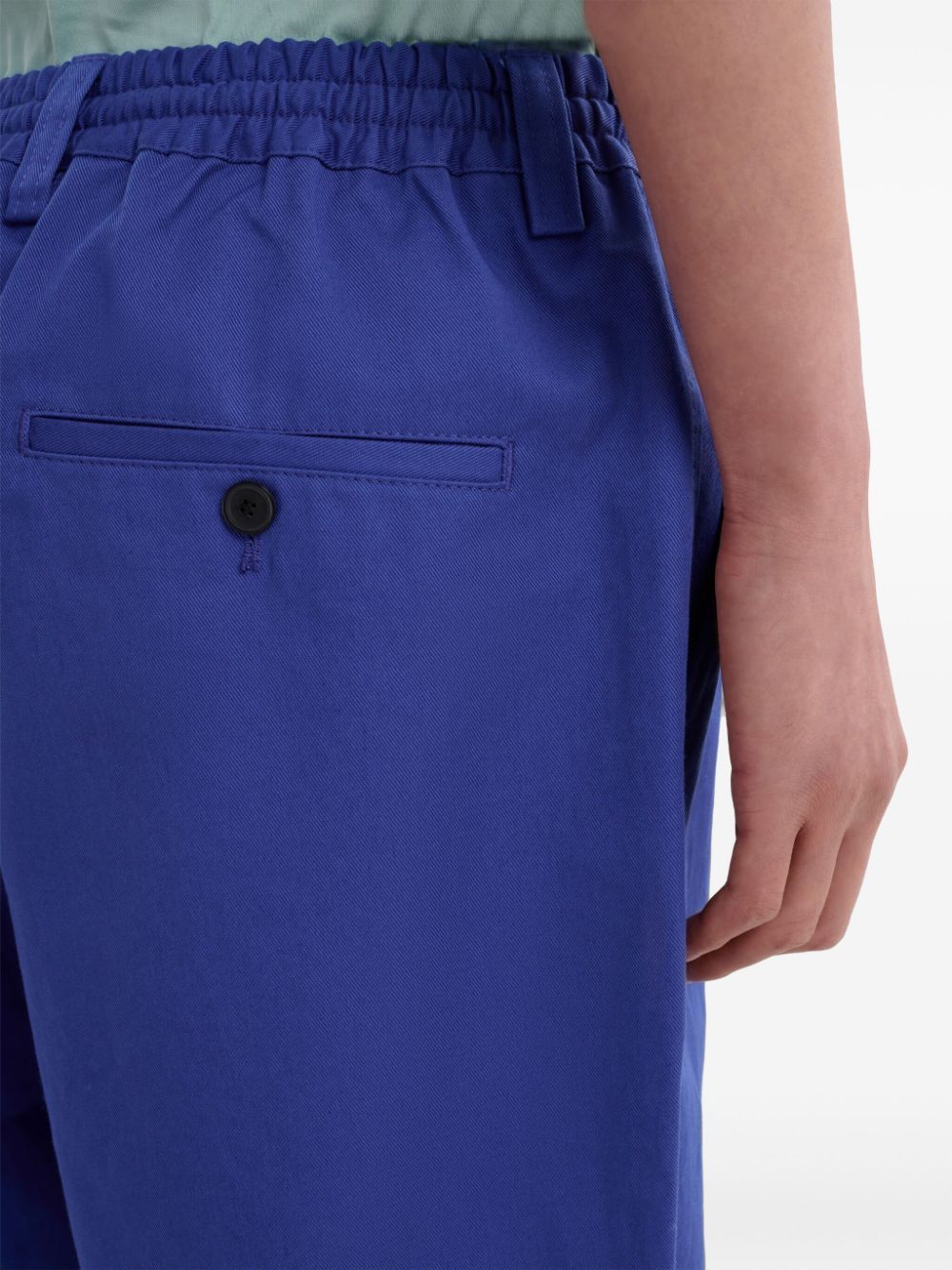 Marni o1w1db10125 Cotton Tapered Trouser in Blue Size US 32 / EU 48 - 4 Thumbnail