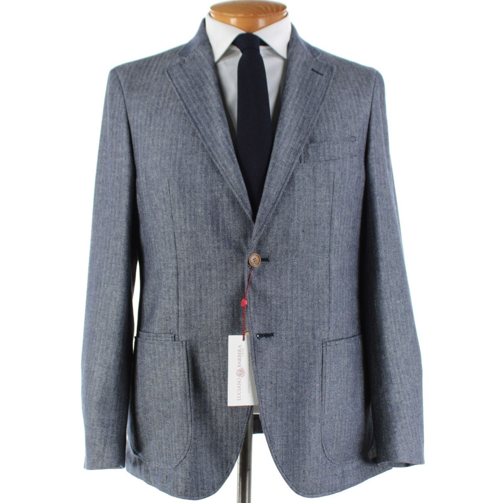 Luciano Barbera Sport Coat Size 42 US in Blue