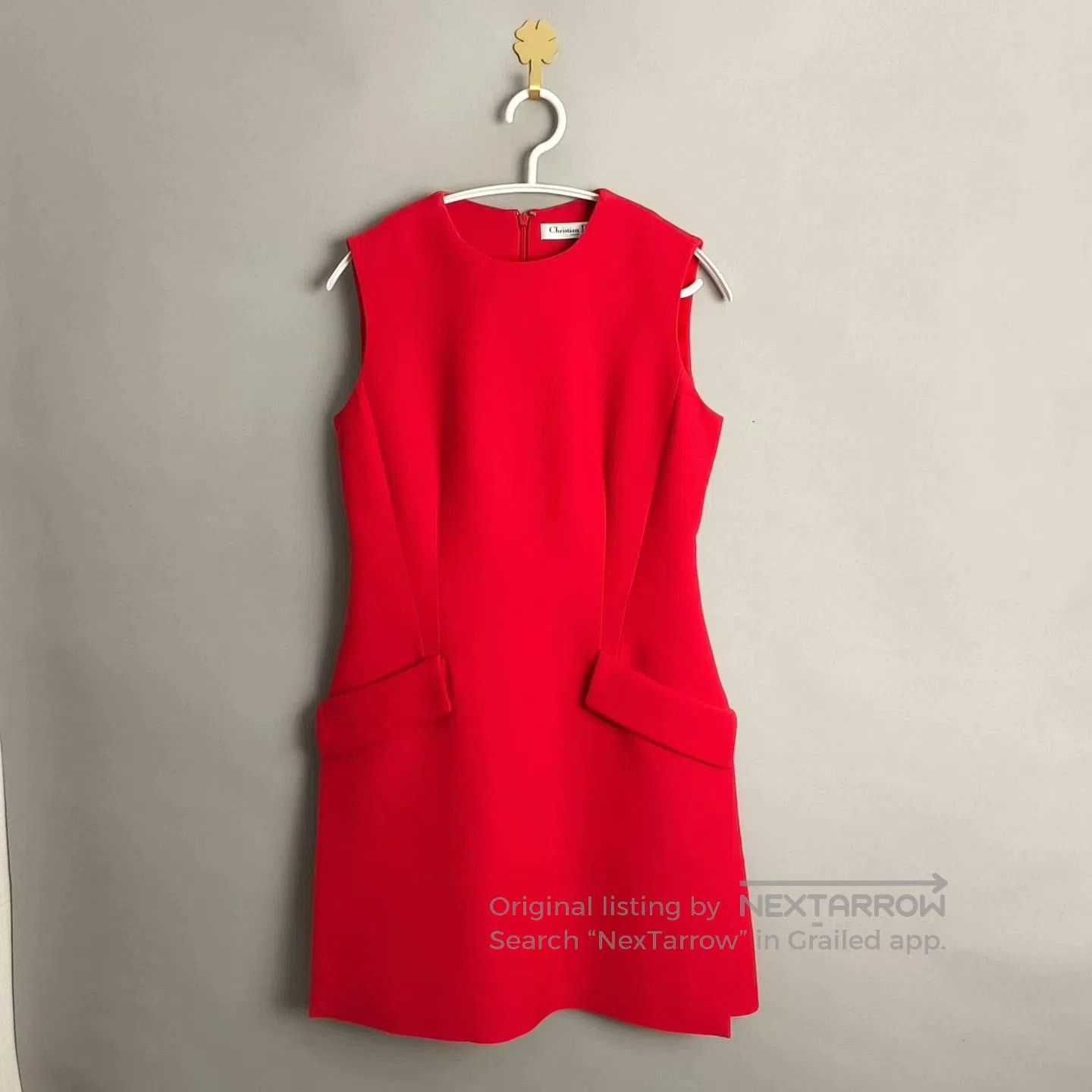 Dior Dior Red Waist-Tie Dress. Size XXS / US 00 / IT 34 - 1 Thumbnail