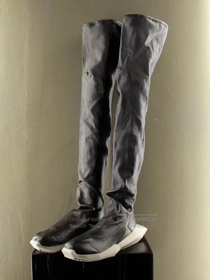 Rick Owens Rick Owens Over-the-Knee Goddess Boots. Size US 6.5 / IT 36.5 - 1 Thumbnail