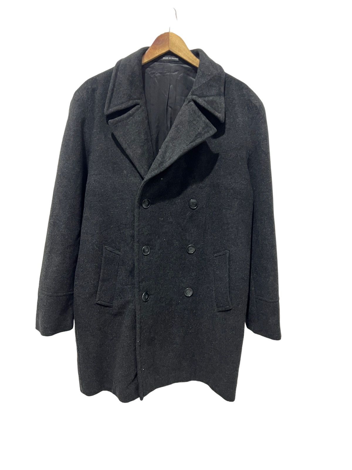 Designer × agnes b. Agnes B Wool Overcoat Size US L / EU 52-54 / 3 - 3 Thumbnail