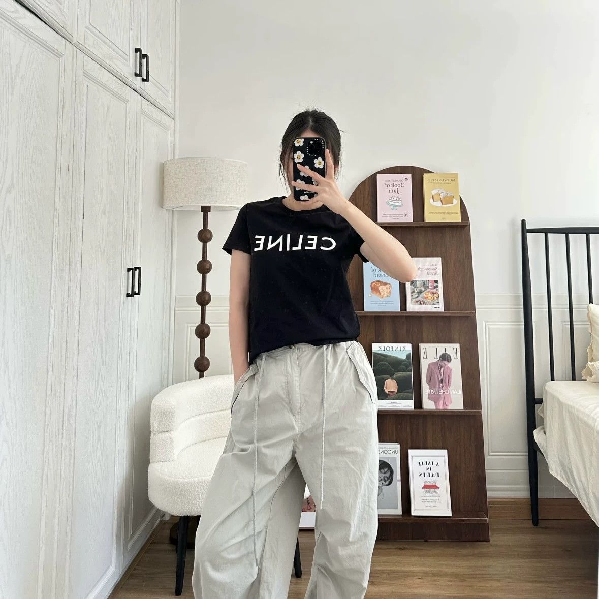 Celine Celine mar355 slogan short sleeve tee M cotton Size M / US 6-8 / IT 42-44 - 6 Thumbnail