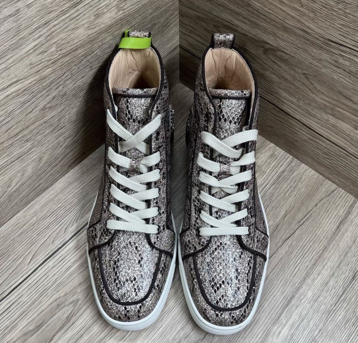 Christian Louboutin Christian Louboutin Snake Pattern Red Sole Shoes J41 Size US 7.5 / EU 40-41 - 2 Thumbnail