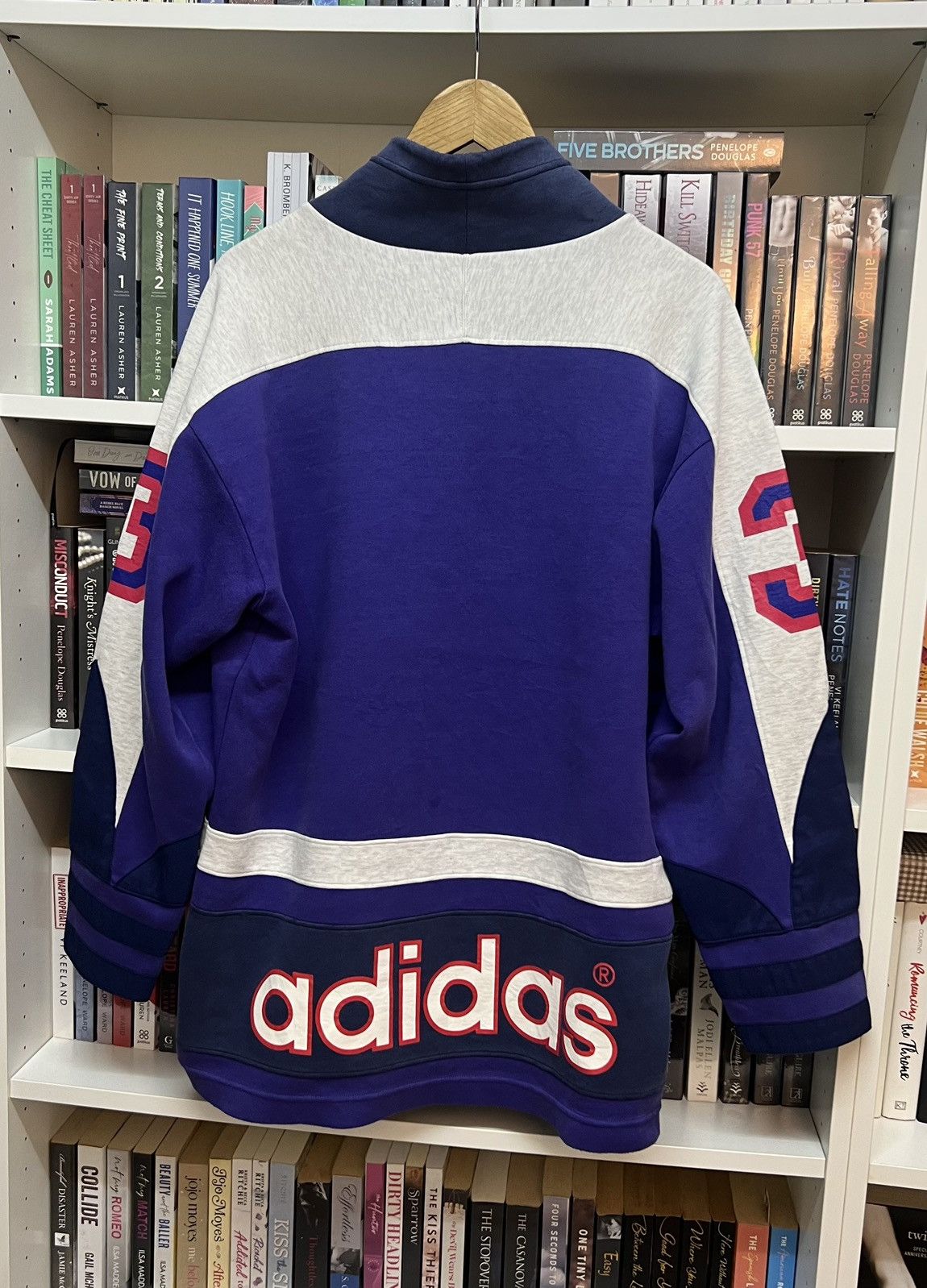 Adidas Vintage 90s ADIDAS Big Logo Sweater Size US L / EU 52-54 / 3 - 5 Thumbnail