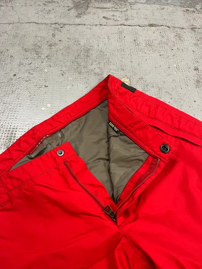 Prada Prada Linea Rossa Gore-Tex Red Ski Pants Size US 34 / EU 50 - 11 Thumbnail