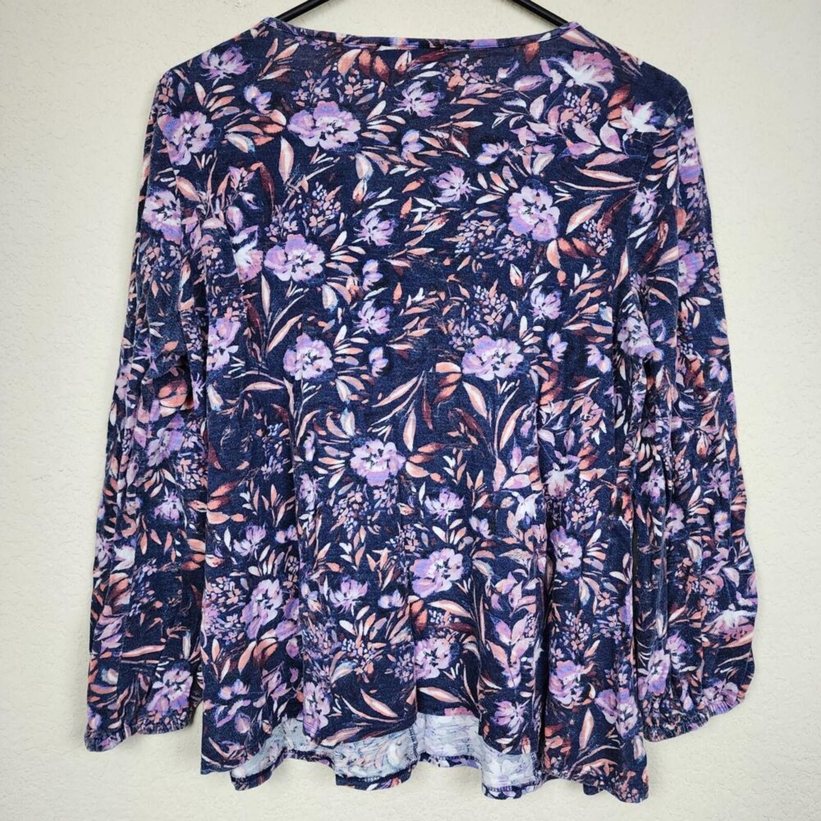 Other Medium Boho Floral Blouse Size M / US 6-8 / IT 42-44 - 3 Thumbnail