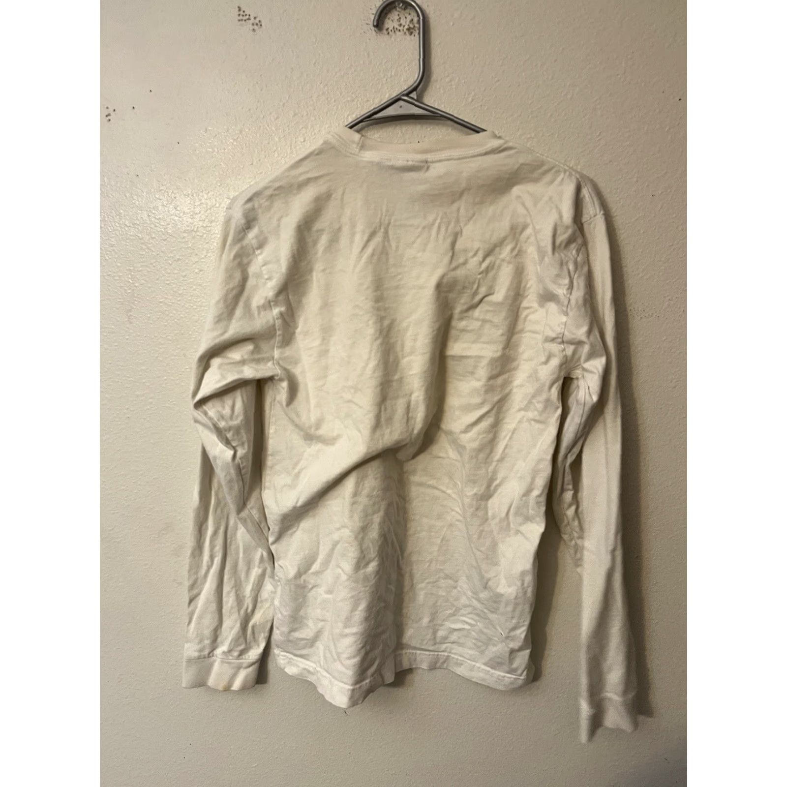 Adidas Adidas Mens T-Shirt Ivory Size Small Crew Neck Long Sleeve Size US S / EU 44-46 / 1 - 2 Thumbnail