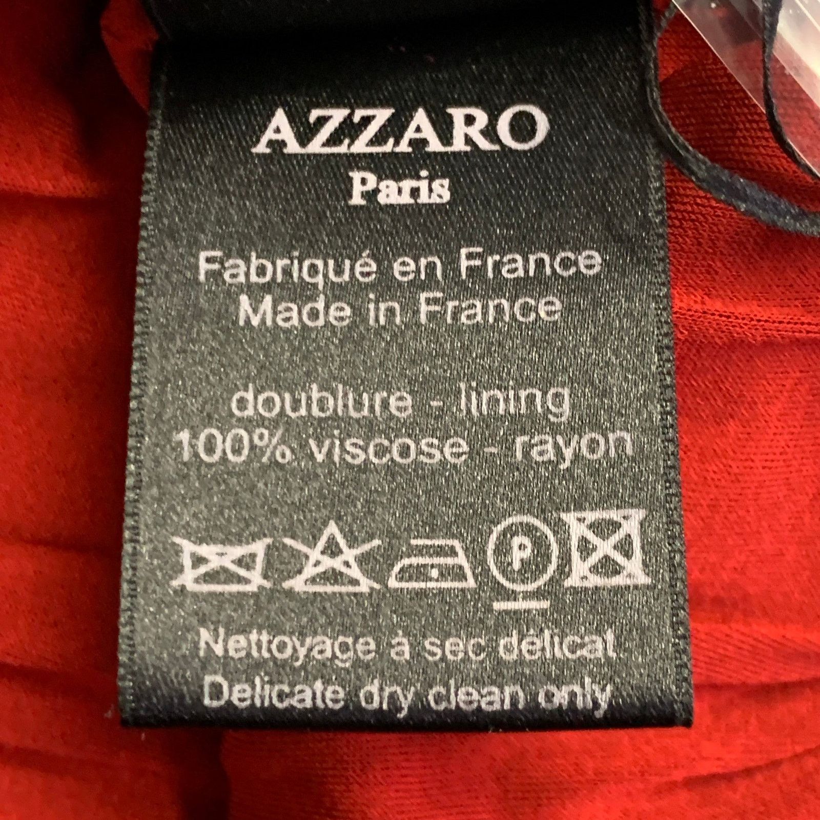 Azzaro AZZARO PARIS Woven Red Knee Length Cocktail Dress Size S / US 4 / IT 40 - 9 Thumbnail