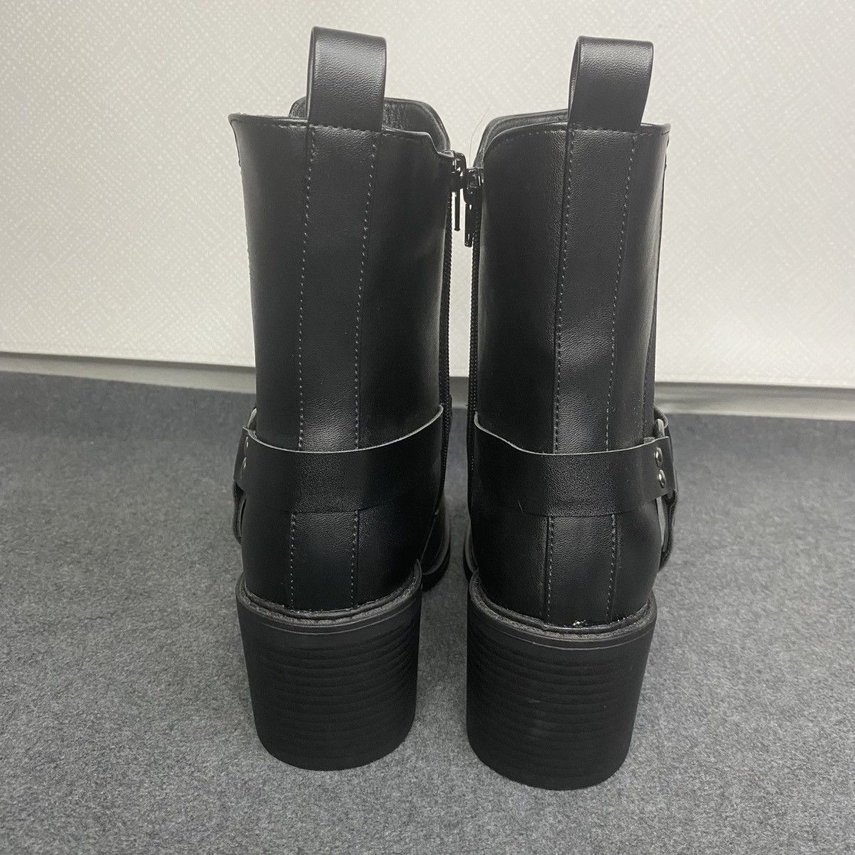 Other Pazzle Ankle Boots Womens Block Heel Western Black Sz 9 Size US 9 / IT 39 - 5 Thumbnail