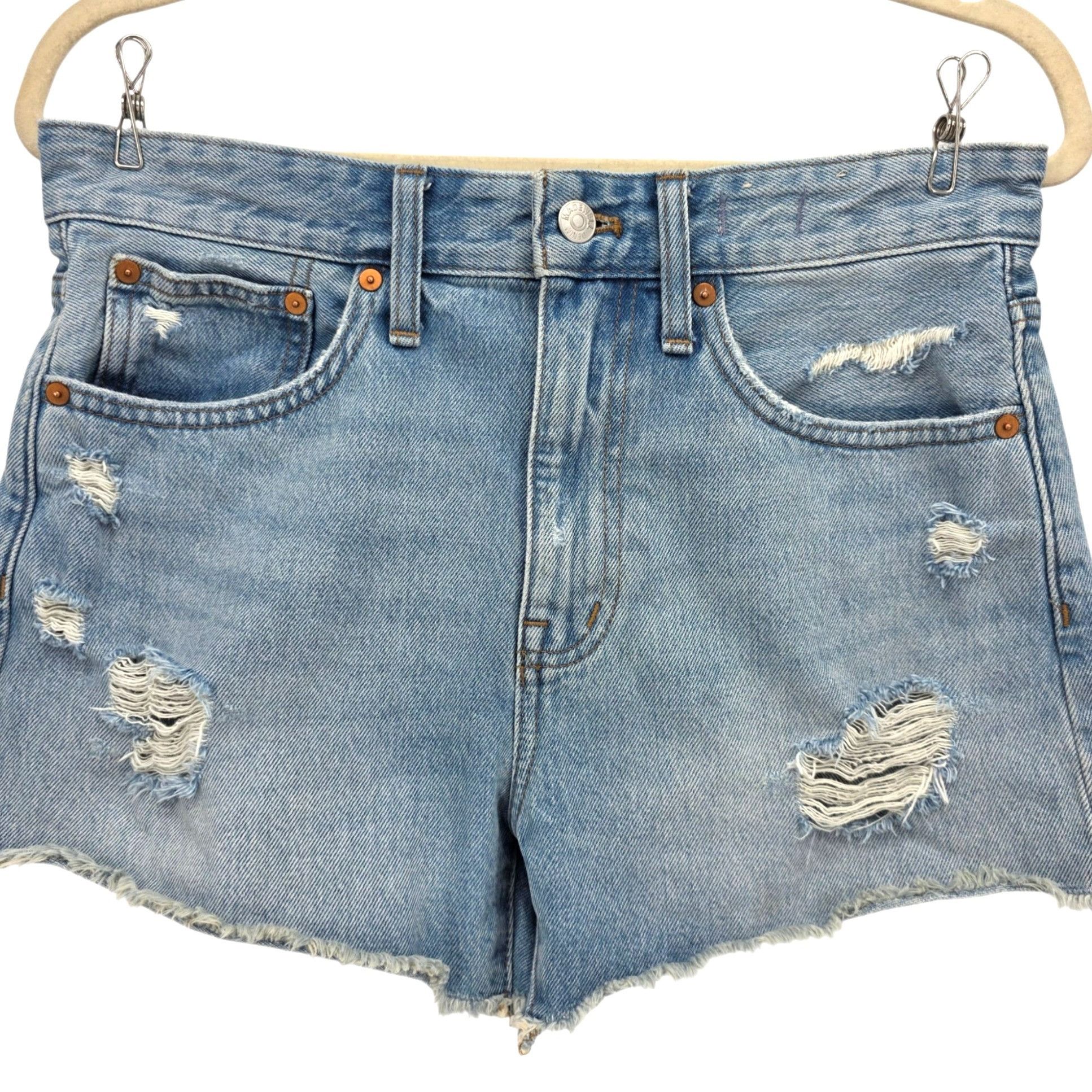 Madewell Madewell Womens 26 Shorts Relaxed Denim Shorts High Rise Size 26" / US 2 / IT 38 - 2 Thumbnail