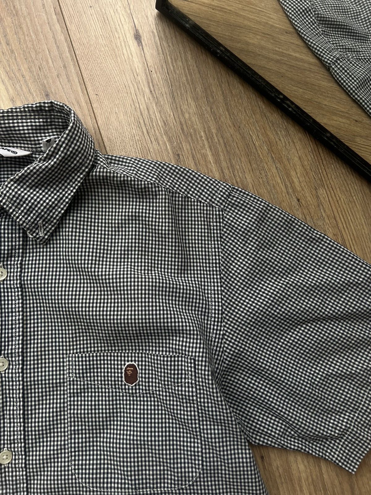 Bape 00’s BAPE CHECKED SHORT SLEEVE SHIRT Y2K Size US M / EU 48-50 / 2 - 3 Thumbnail