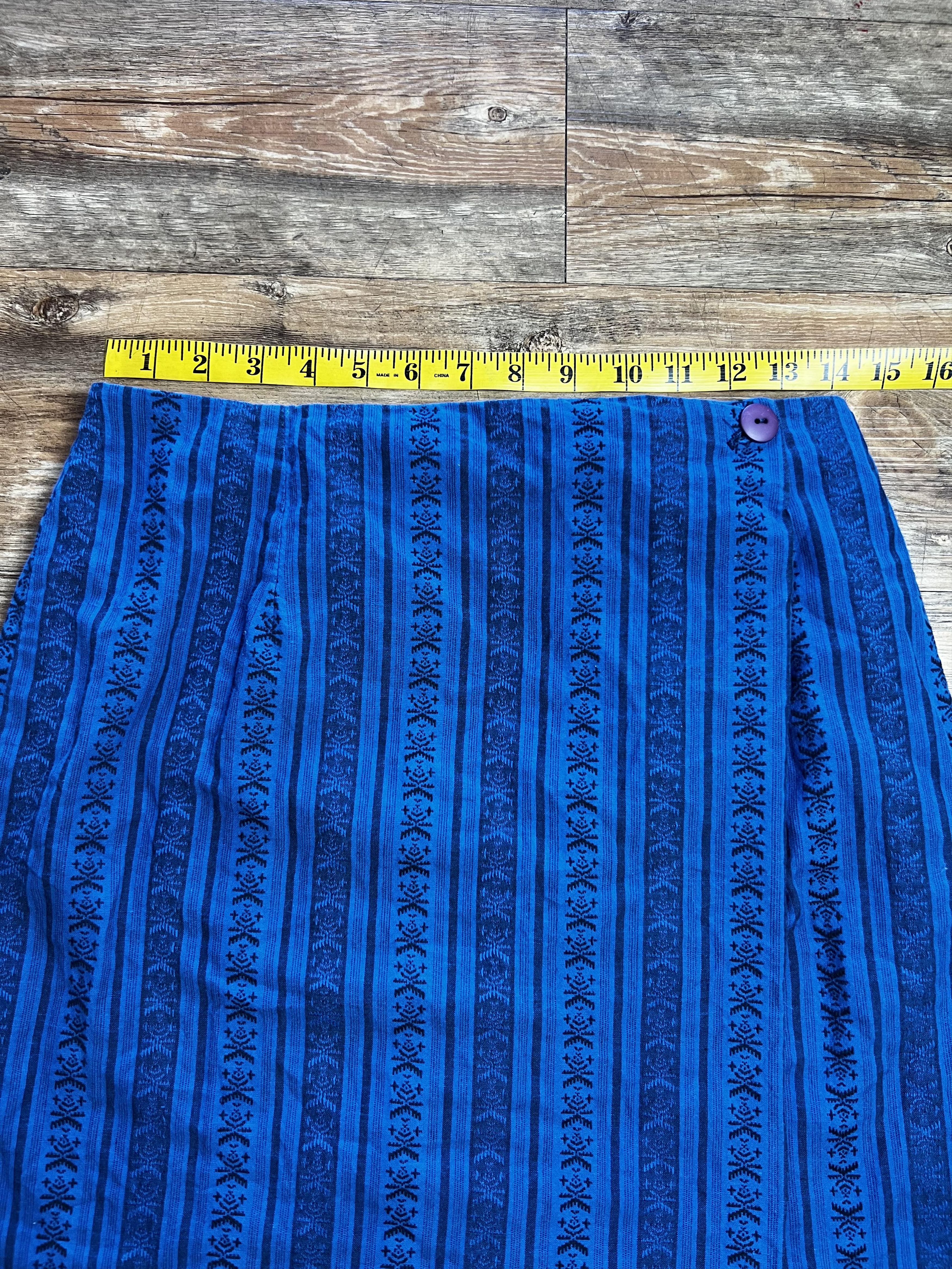 Vintage Vintage Blue Allison Tracy Skirt Size 28" / US 6 / IT 42 - 4 Thumbnail