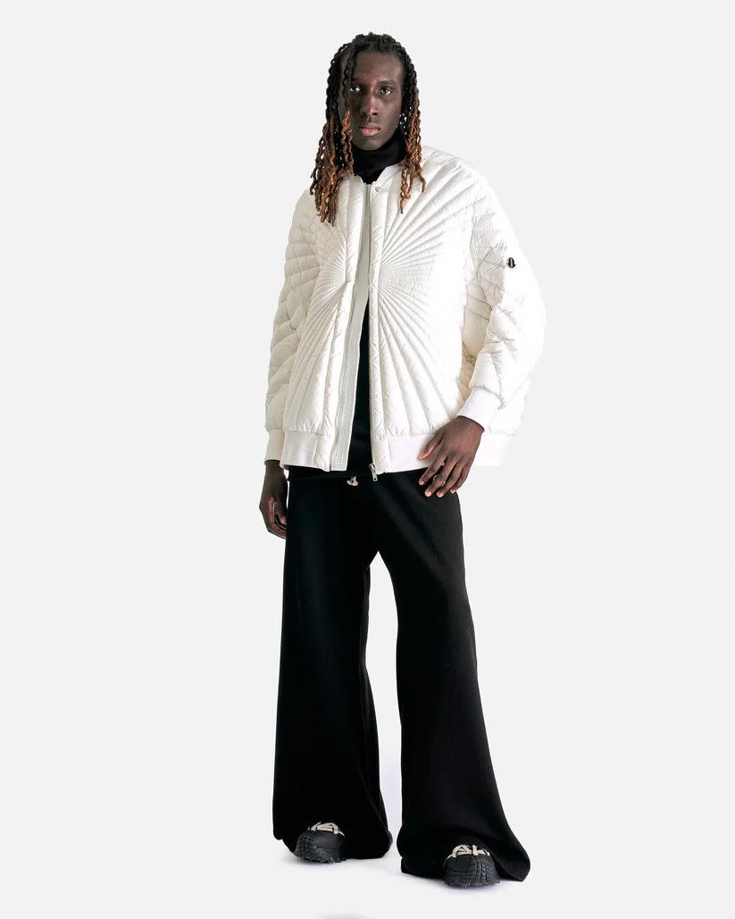 Rick Owens o1s1v1r1oon0925 Moncler Radiance Peter Jacket in White/Milk Size US L / EU 52-54 / 3 - 3 Thumbnail