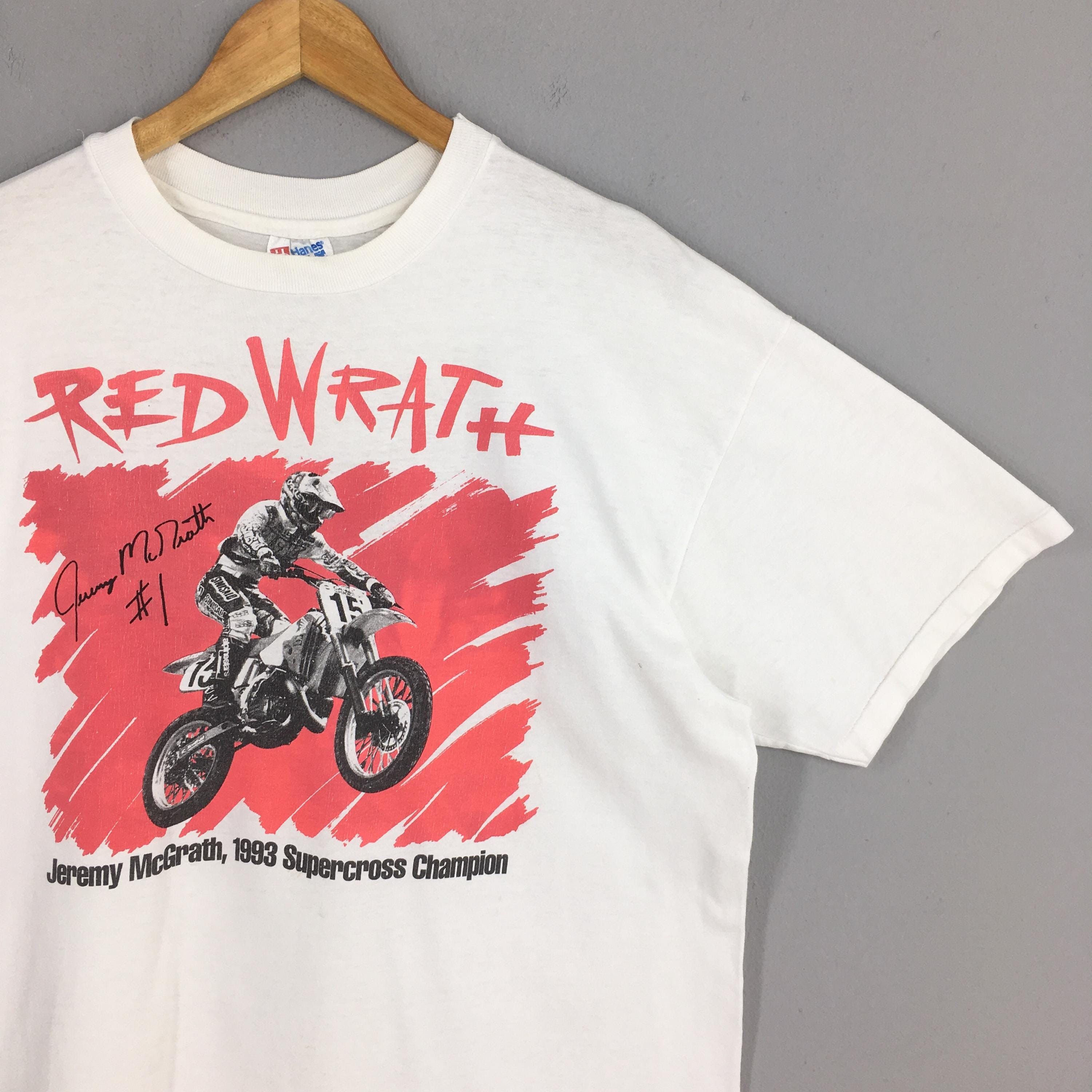 Fox Racing × Honda Vintage Jeremy McGrath Motocross Honda Tshirt XLarge Size US XL / EU 56 / 4 - 2 Thumbnail