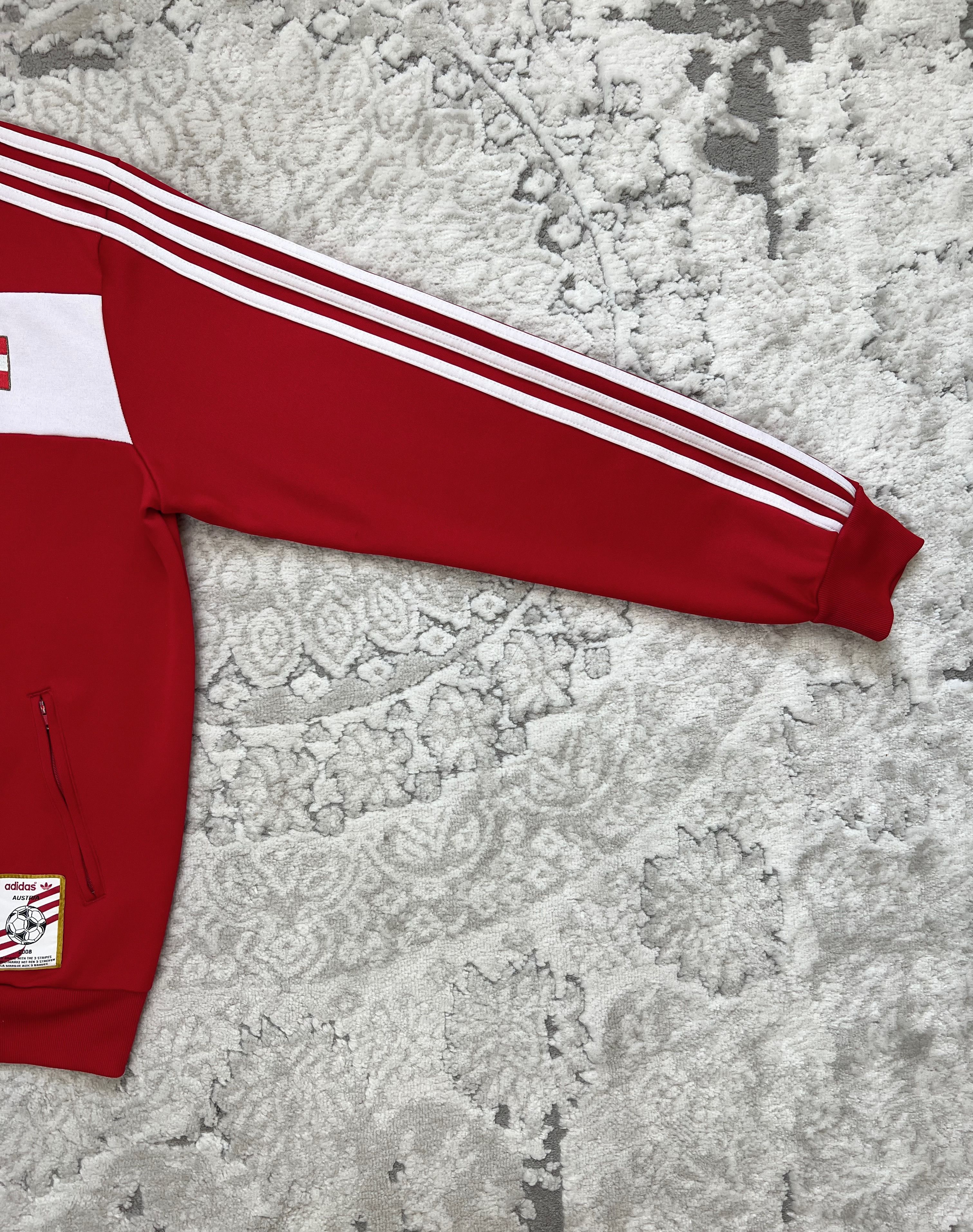 Adidas Adidas Originals Austria Euro 2008 Track Jacket Red Trefoil Size US M / EU 48-50 / 2 - 2 Thumbnail