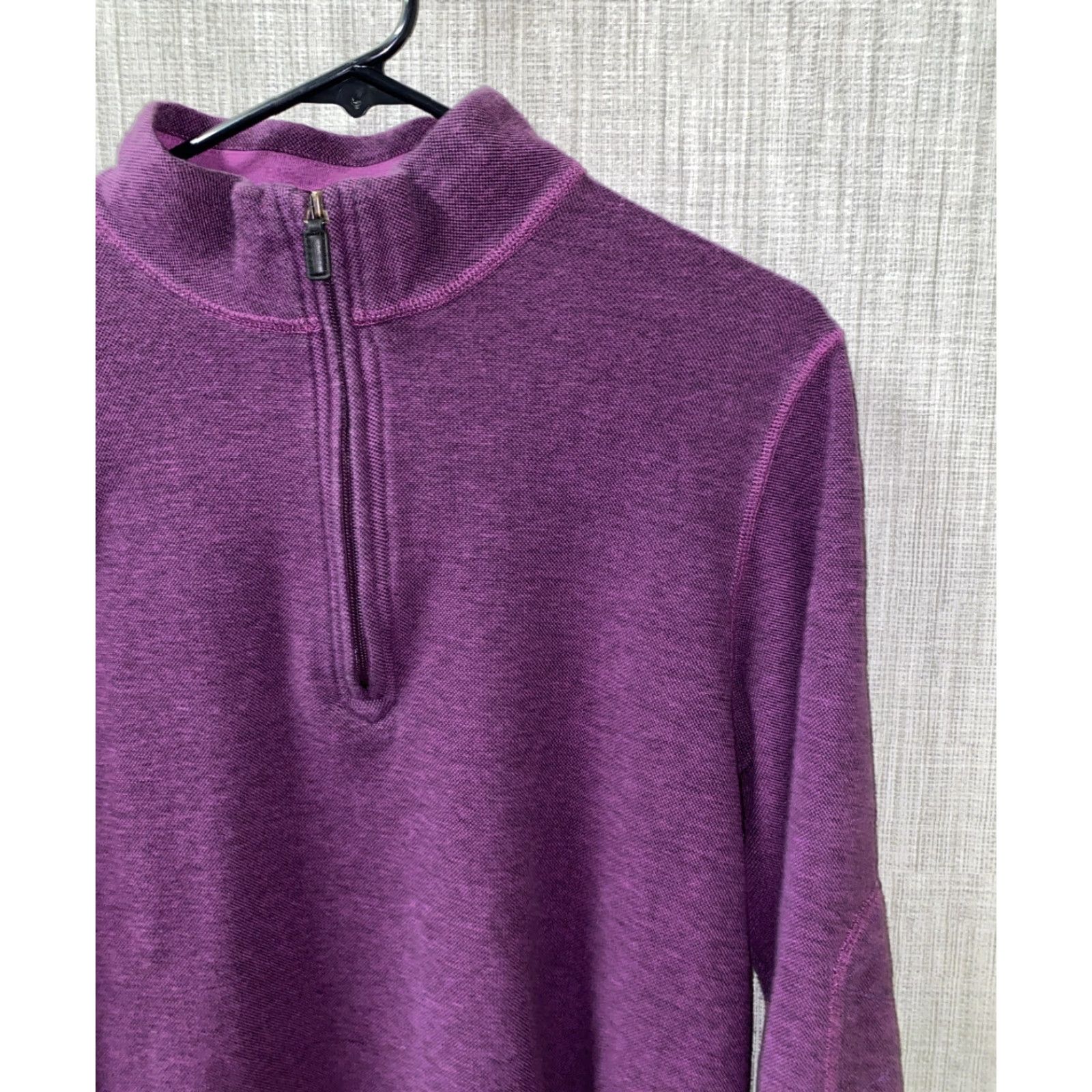 BUGATCHI Bugatchi Mens Purple 1/2 Zip Pullover Sweatshirt Size S Size US S / EU 44-46 / 1 - 2 Thumbnail