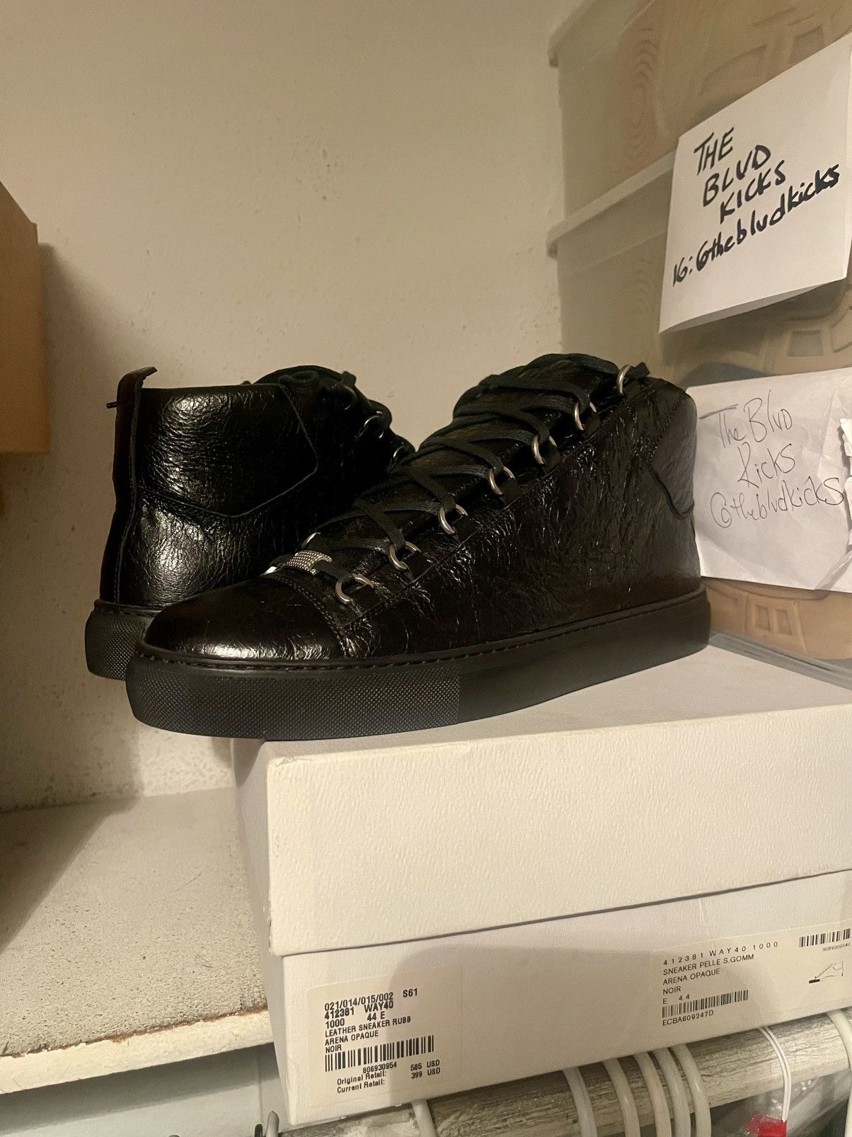 Balenciaga high arena black best sale