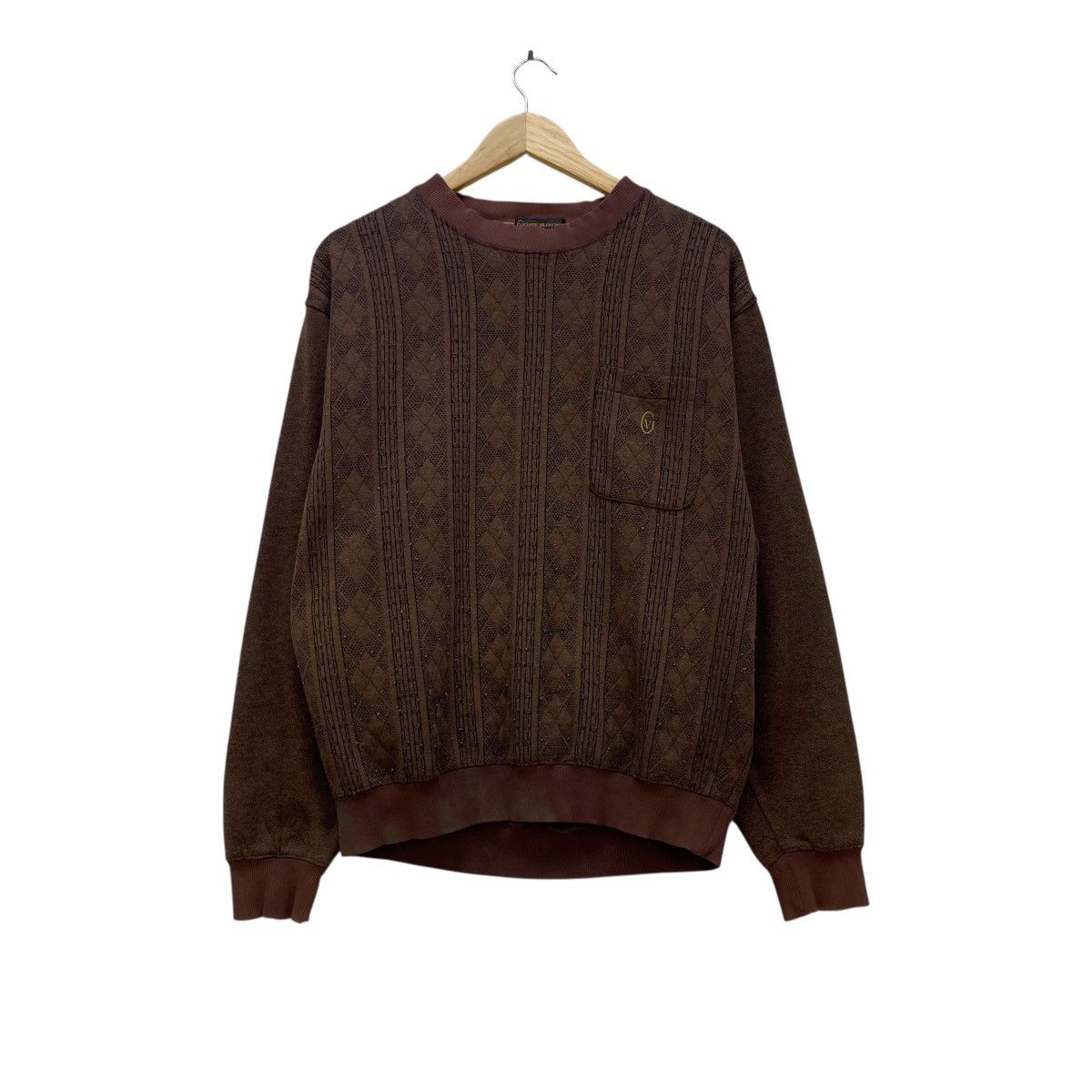 Gianni Valentino 💥Vintage Giani Valentino Single Pocket Crewneck Pullover Size US M / EU 48-50 / 2 - 1 Thumbnail